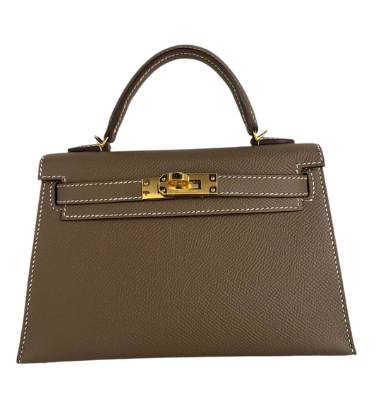 Hermes Mini Kelly Etoupe