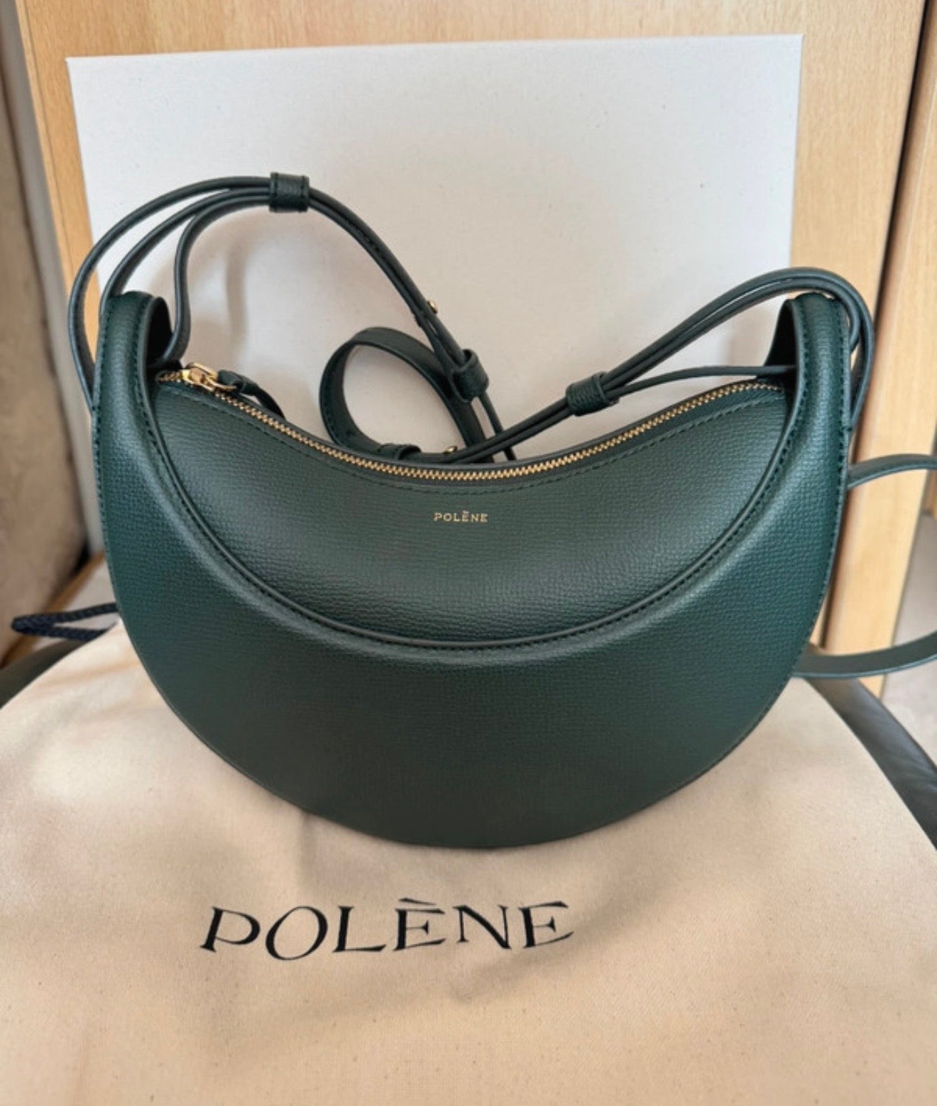 Polène Numéro Dix Small Green Bag