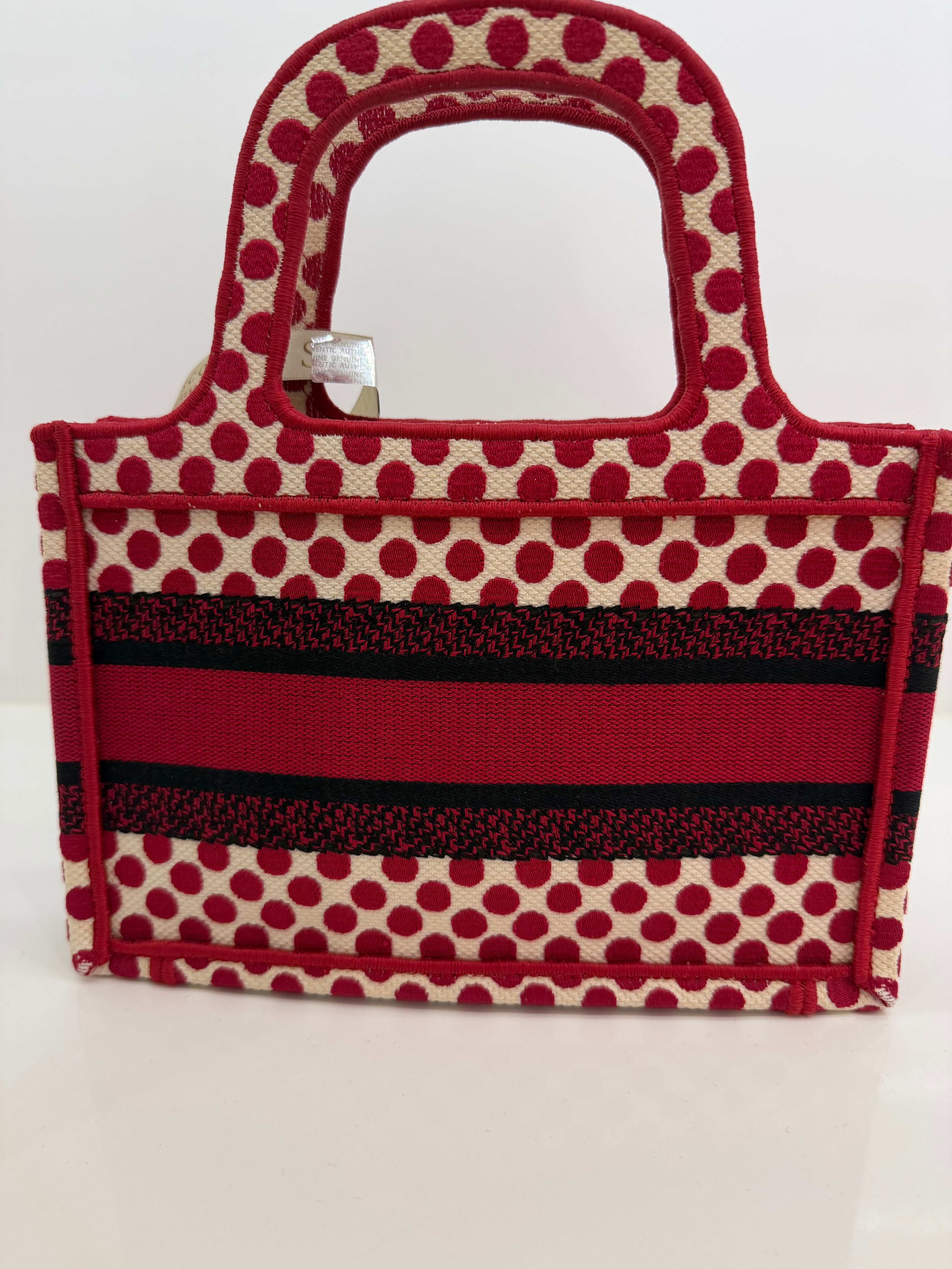 Dior Mini Dior Amour Book Tote Red