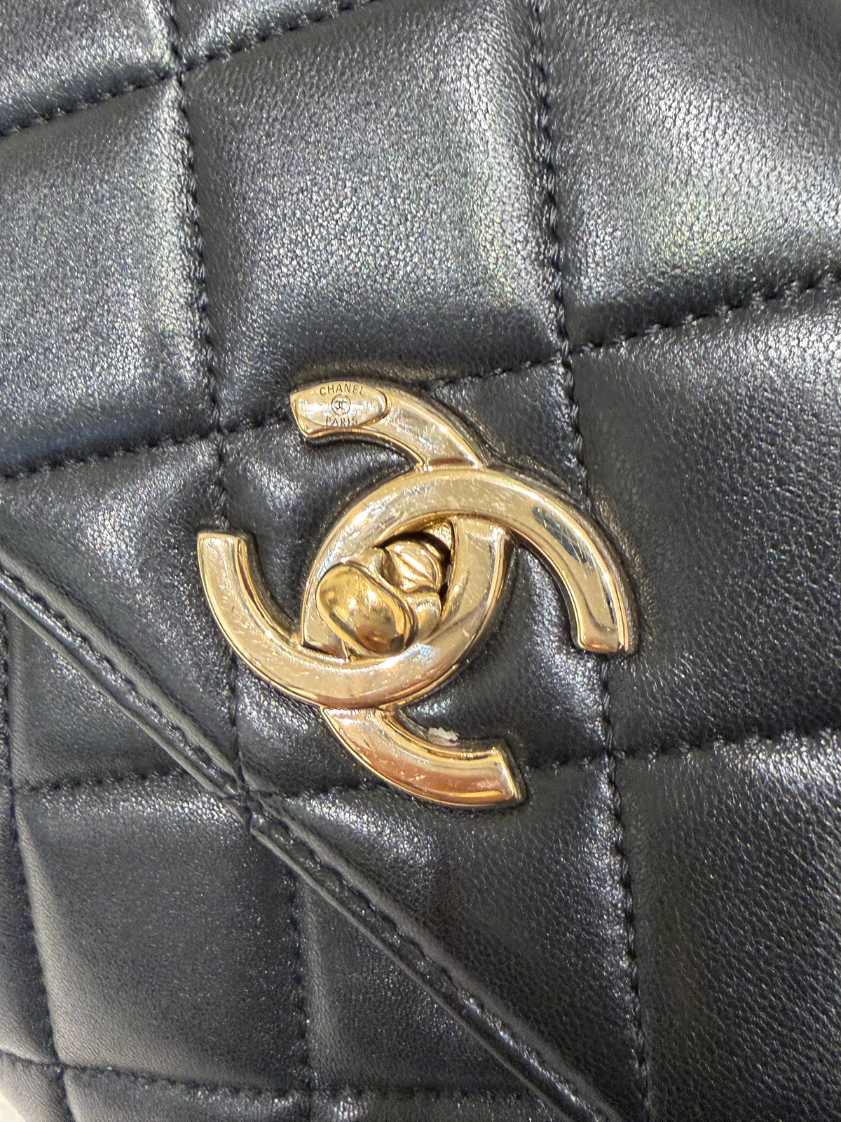 Chanel Trendy | Small | Black Lambskin | Gold Hardware | Excellent