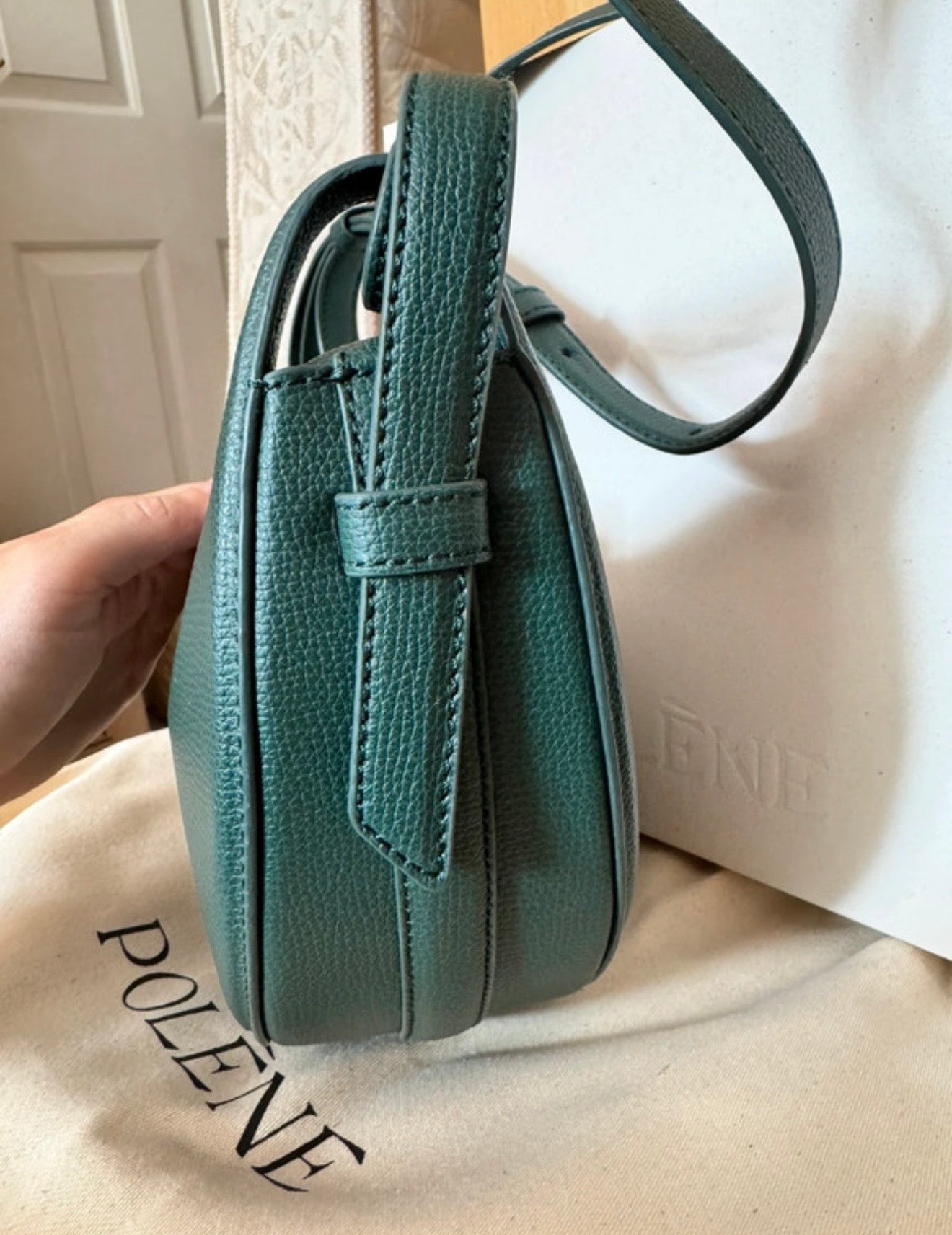 Polène Numéro Dix Small Green Bag