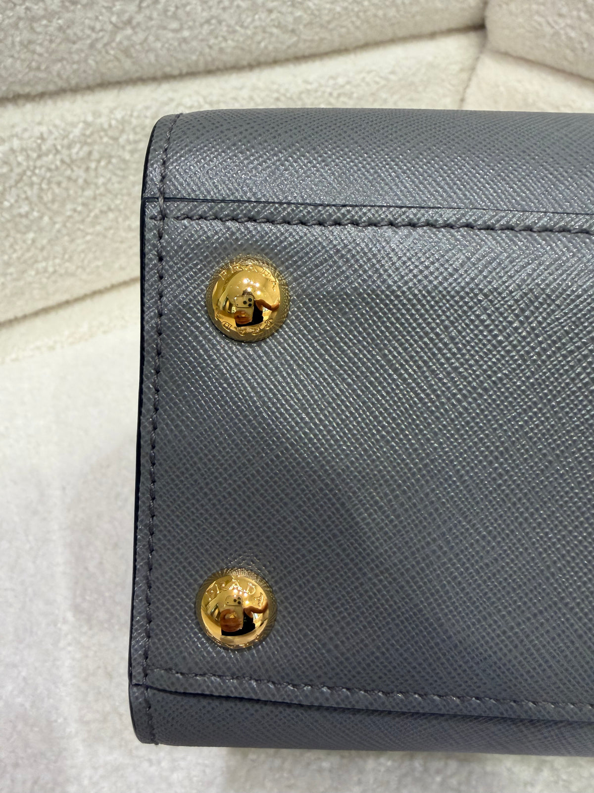 Prada Tote | Saffiano & Calf Leather / Marmo | Pristine