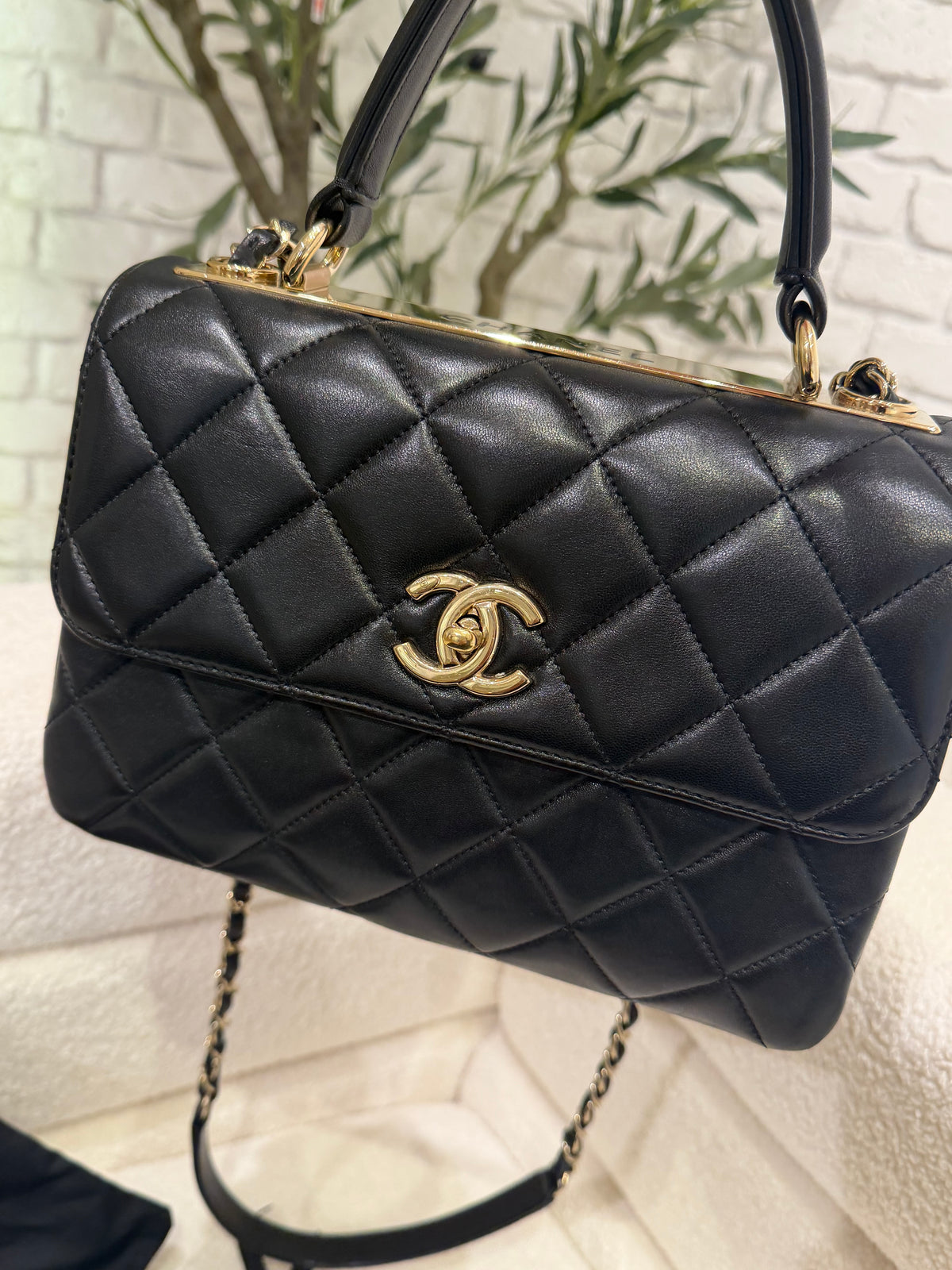 Chanel Trendy | Small | Black Lambskin | Gold Hardware | Excellent