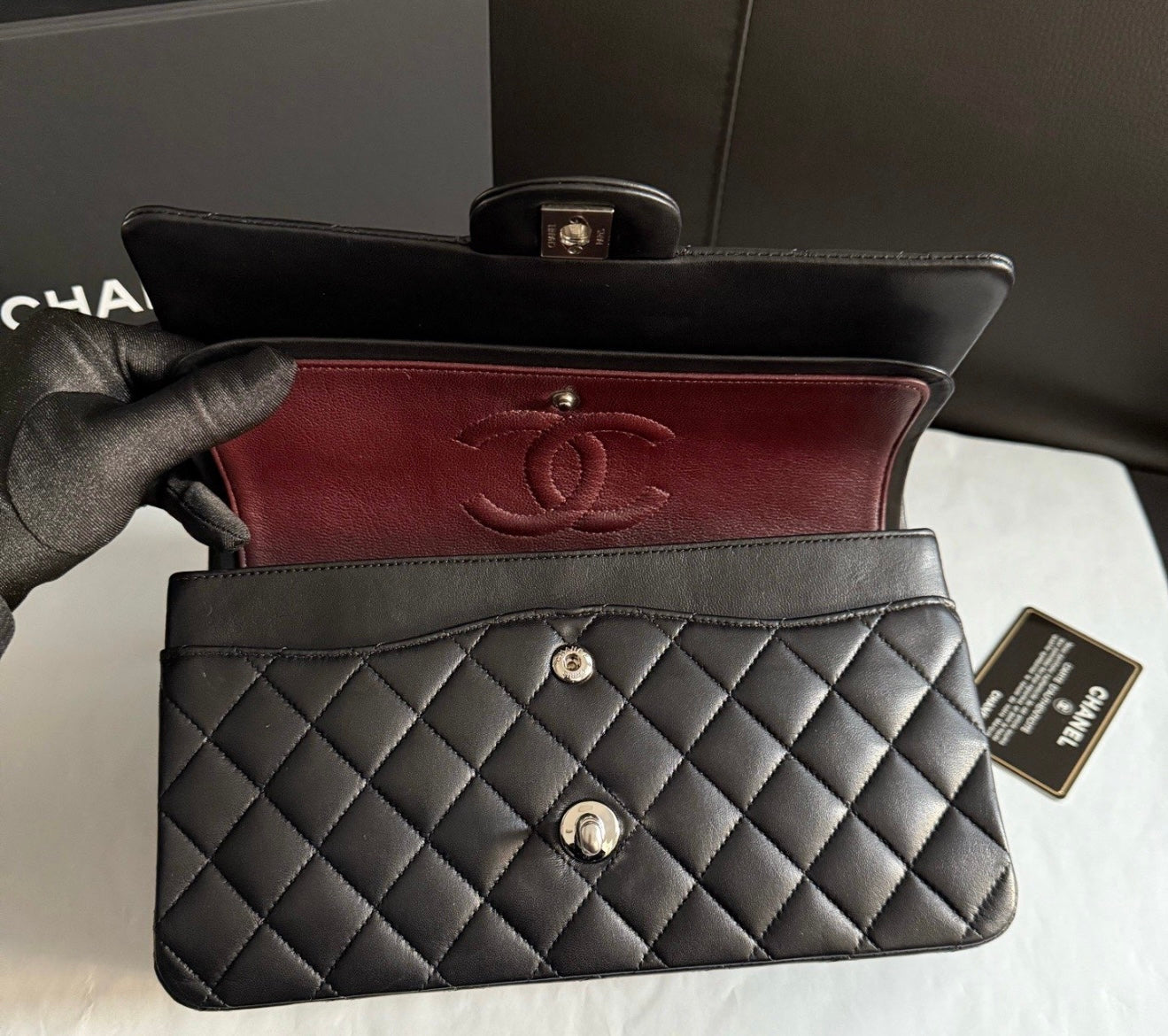 Chanel Small Lambskin Classic Flap Bag