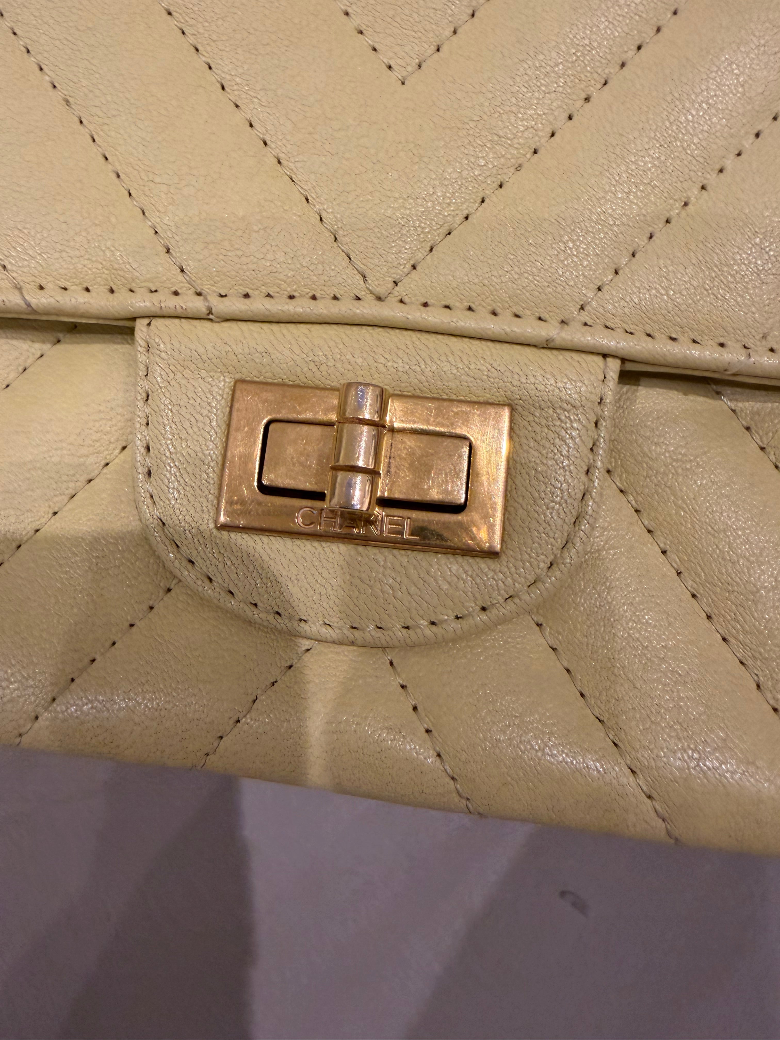 Chanel Reissue 2.55 | Dark Calfskin | Gold Hardware | Good