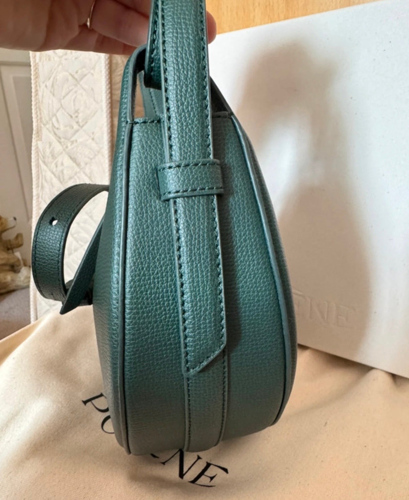 Polène Numéro Dix Small Green Bag