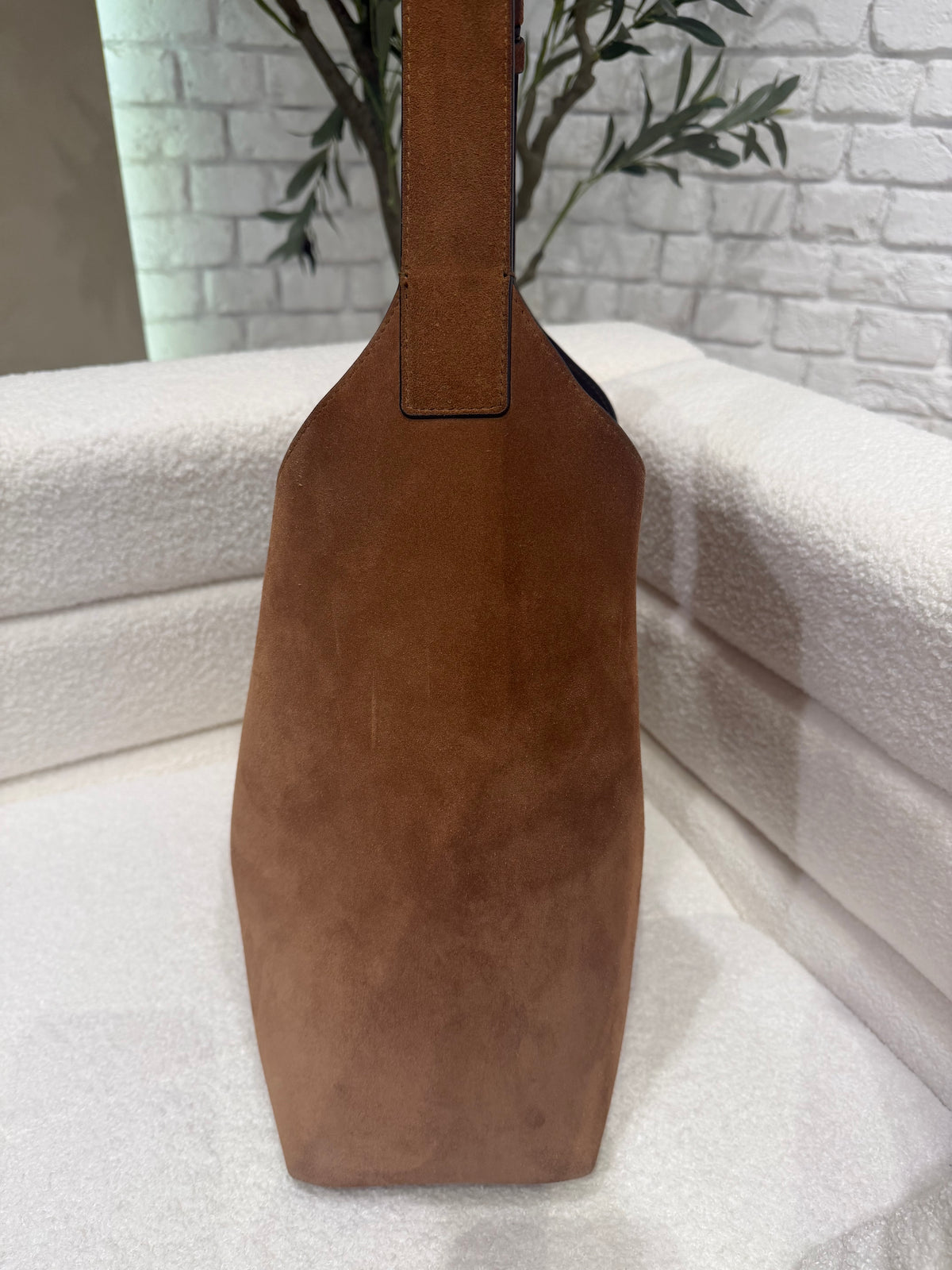 Strathberry Kite Tote | Maxi | Brown | Gold-Tone Hardware | Very Good