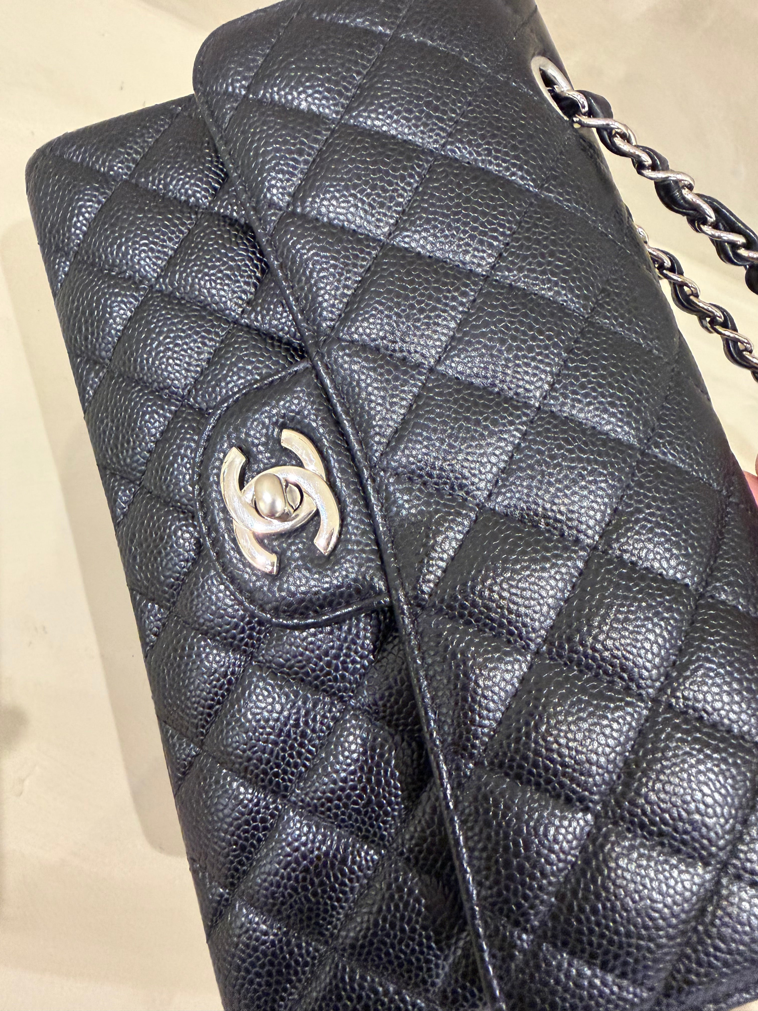 Chanel Small Classic Caviar Flap Black