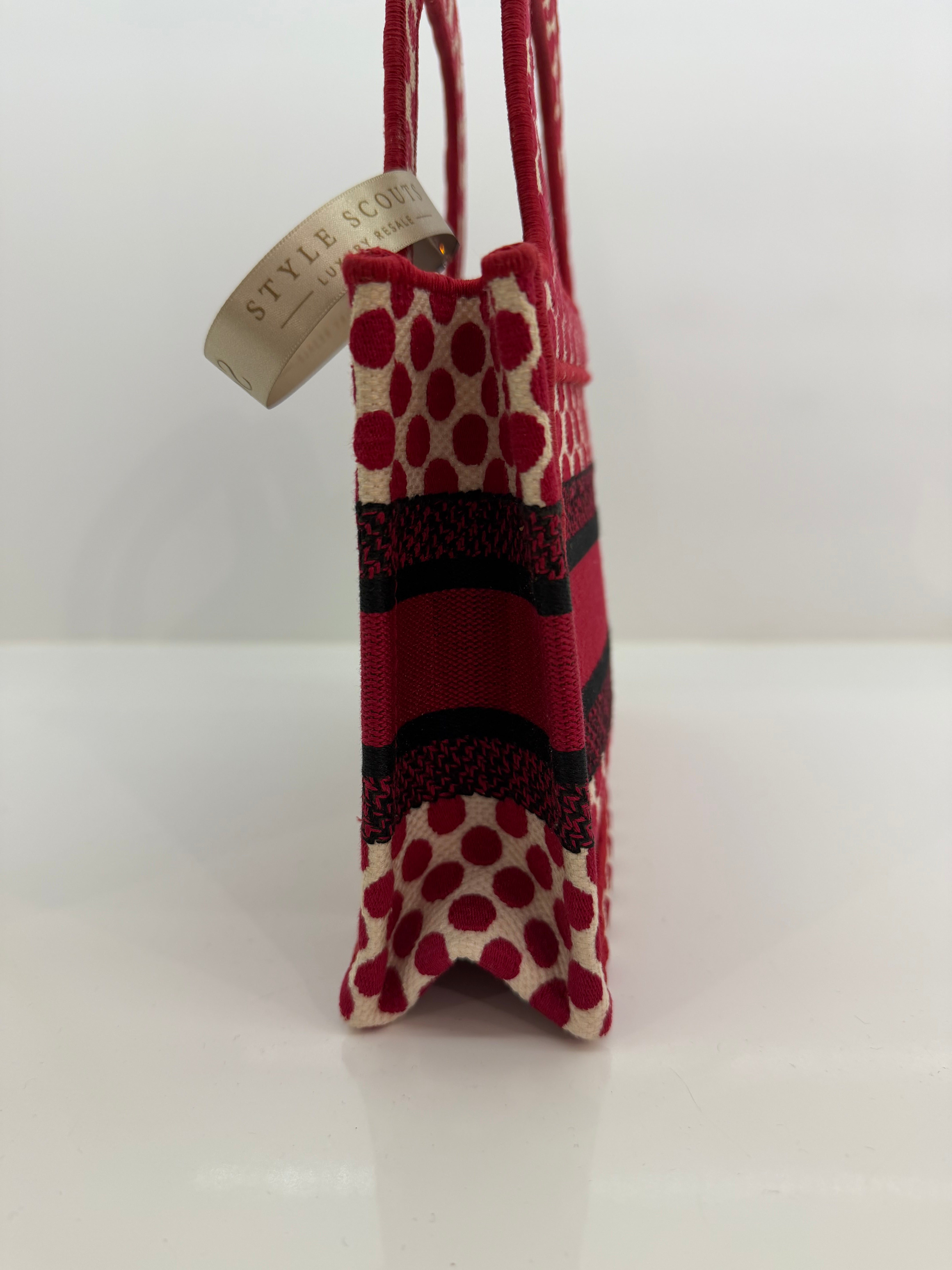Dior Mini Dior Amour Book Tote Red
