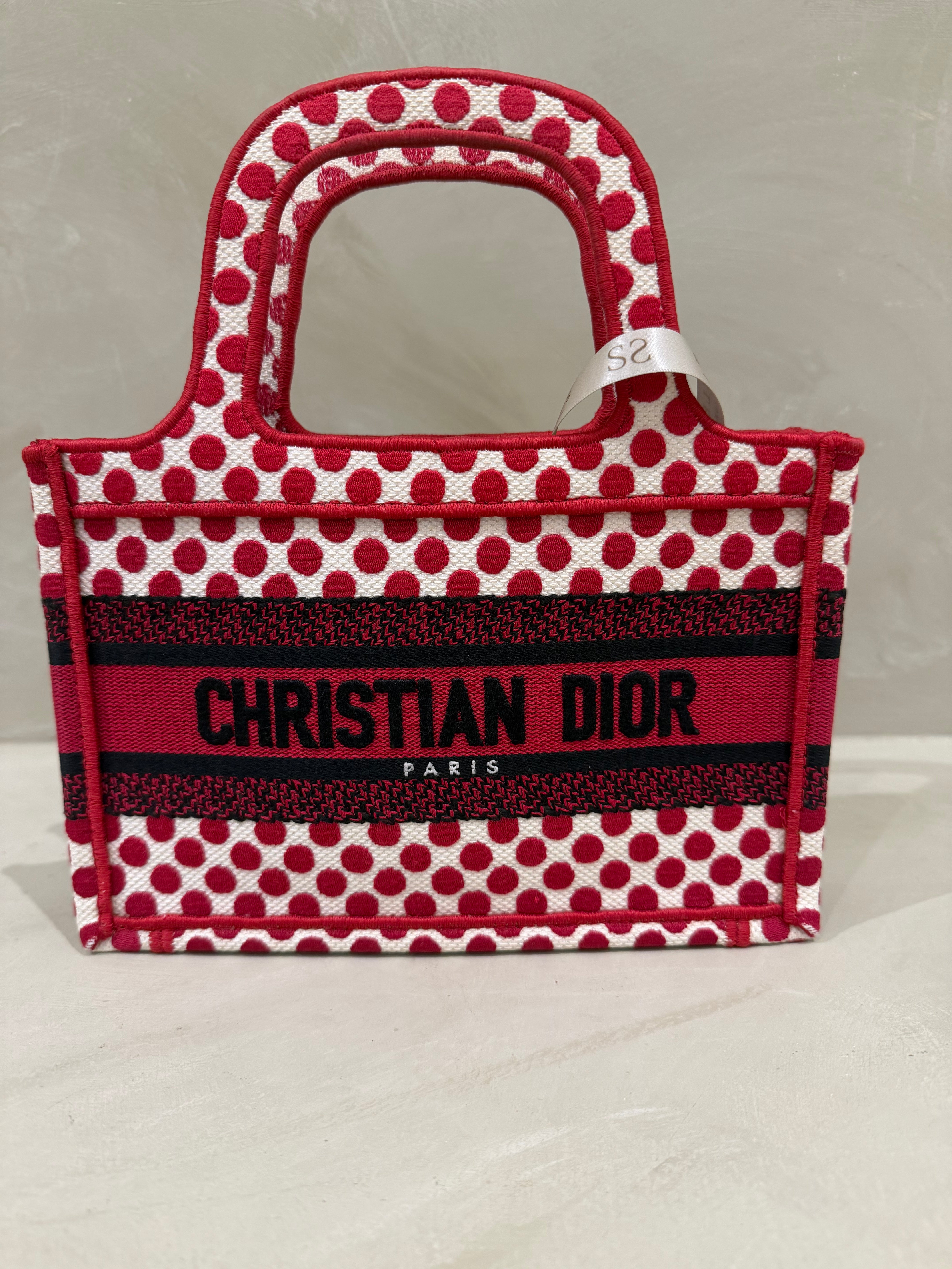 Dior Mini Dior Amour Book Tote Red