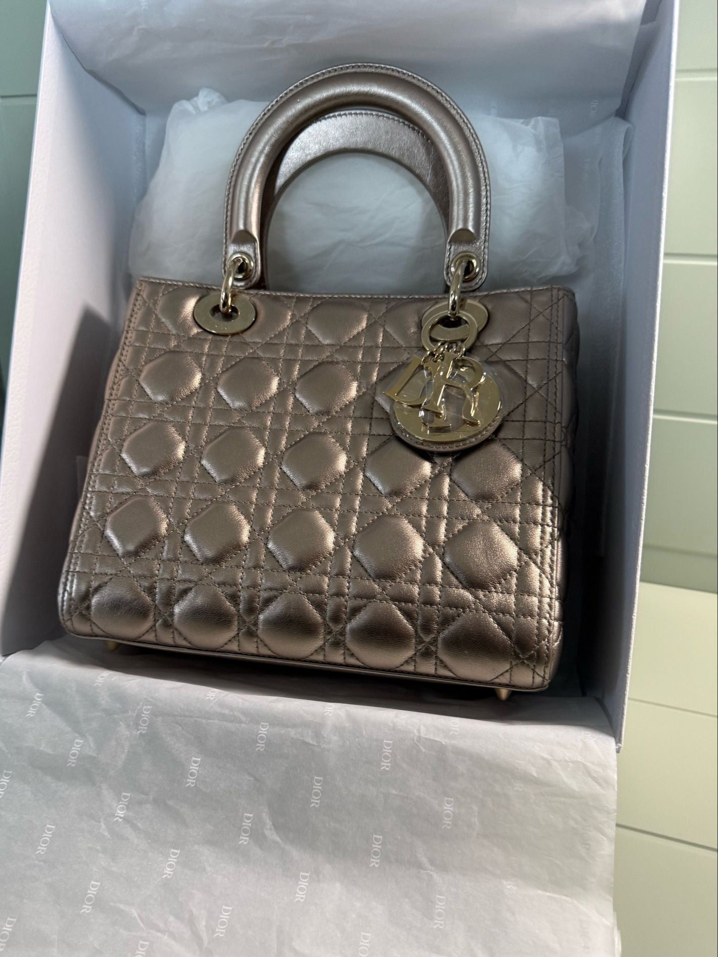Lady Dior Bronze Medium Cannage