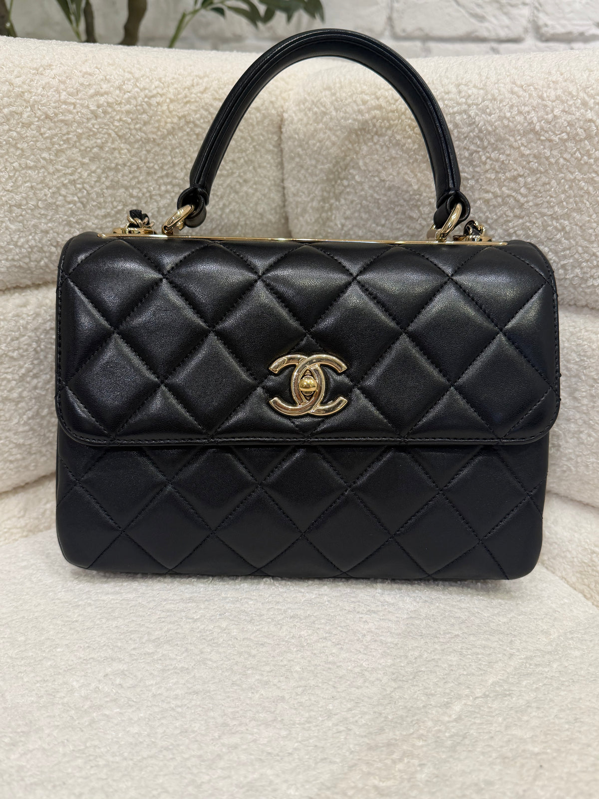 Chanel Trendy | Small | Black Lambskin | Gold Hardware | Excellent