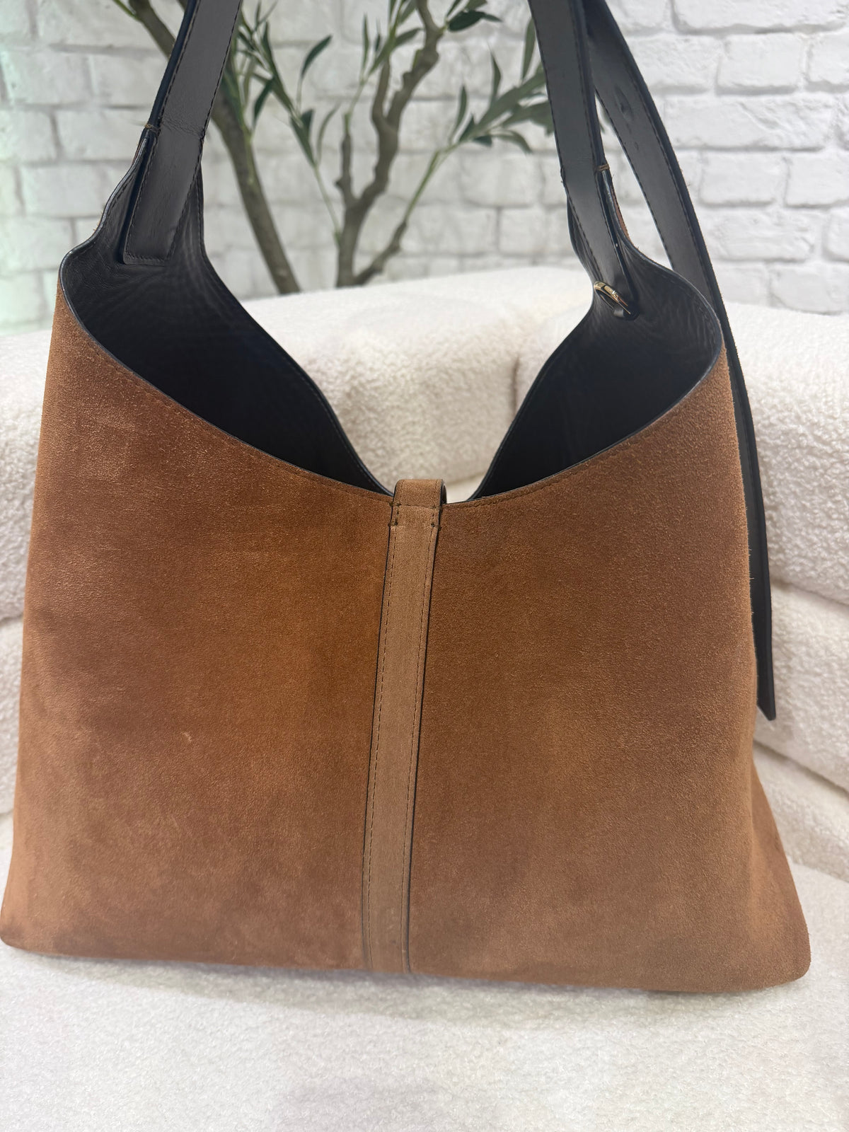 Strathberry Kite Tote | Maxi | Brown | Gold-Tone Hardware | Very Good