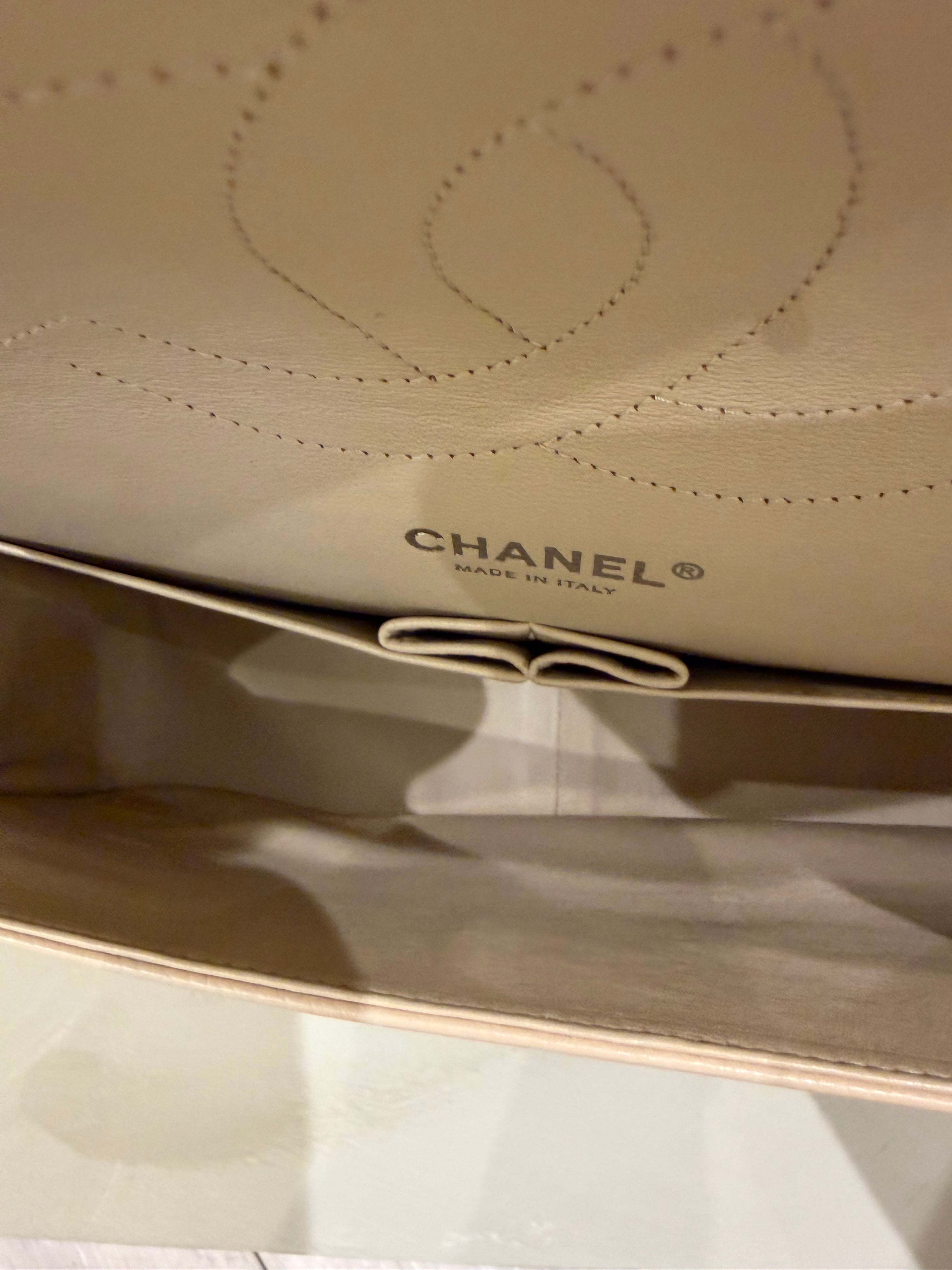 Chanel Classic Flap Jumbo Caviar Beige