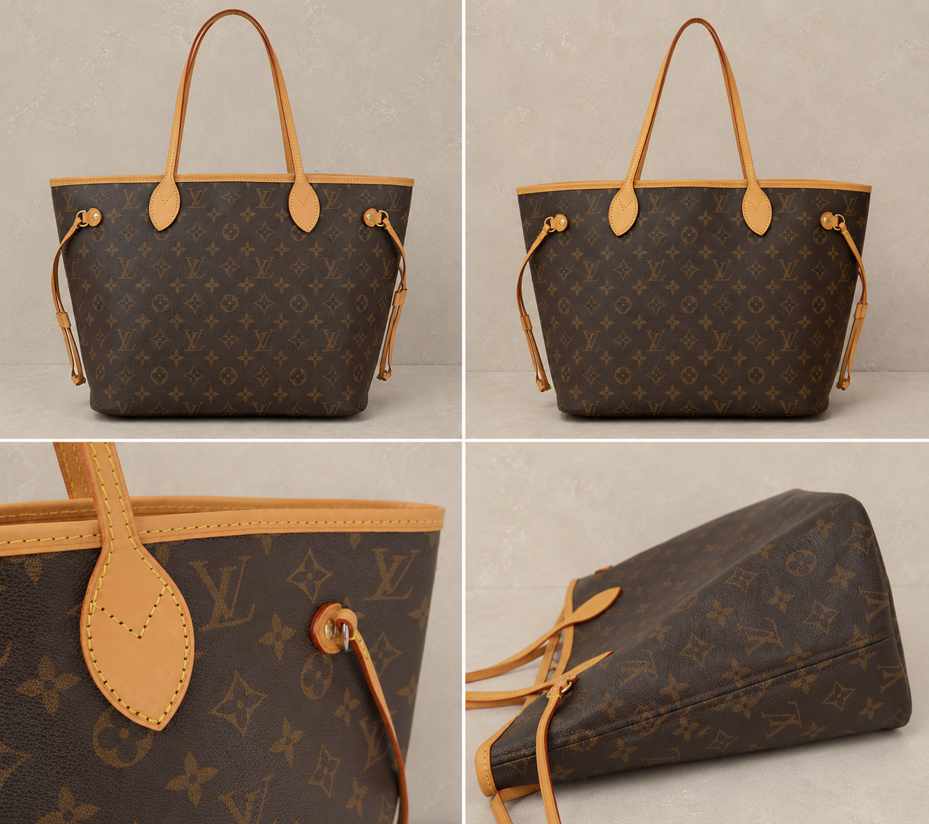 Louis Vuitton Neverfull MM Monogram Canvas Tote Bag