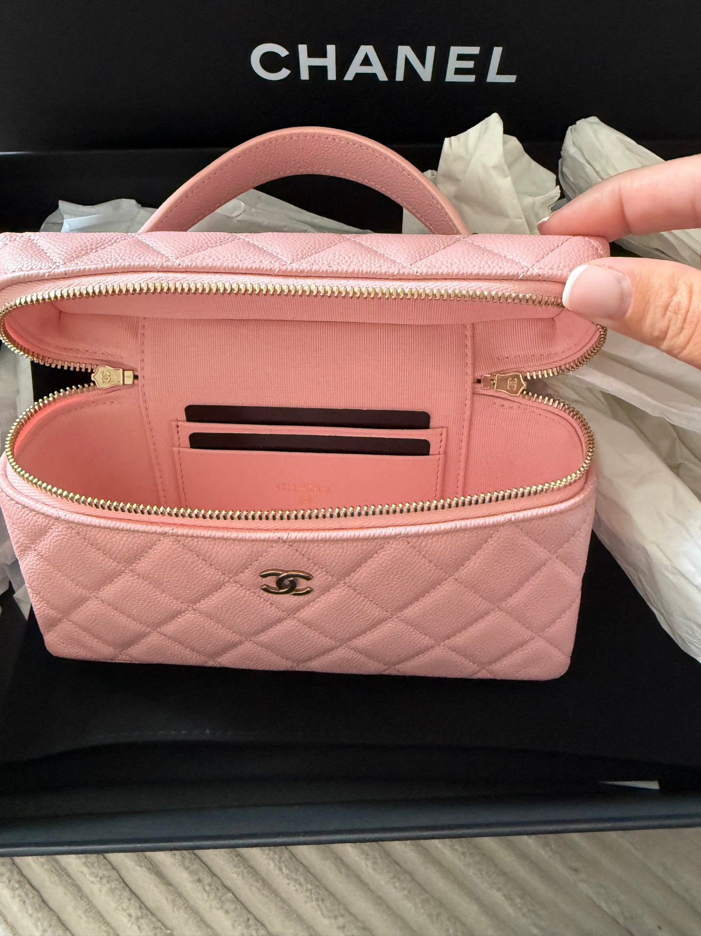Chanel Vanity Case Bag Pink