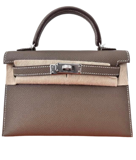Hermes Mini Kelly Etoupe