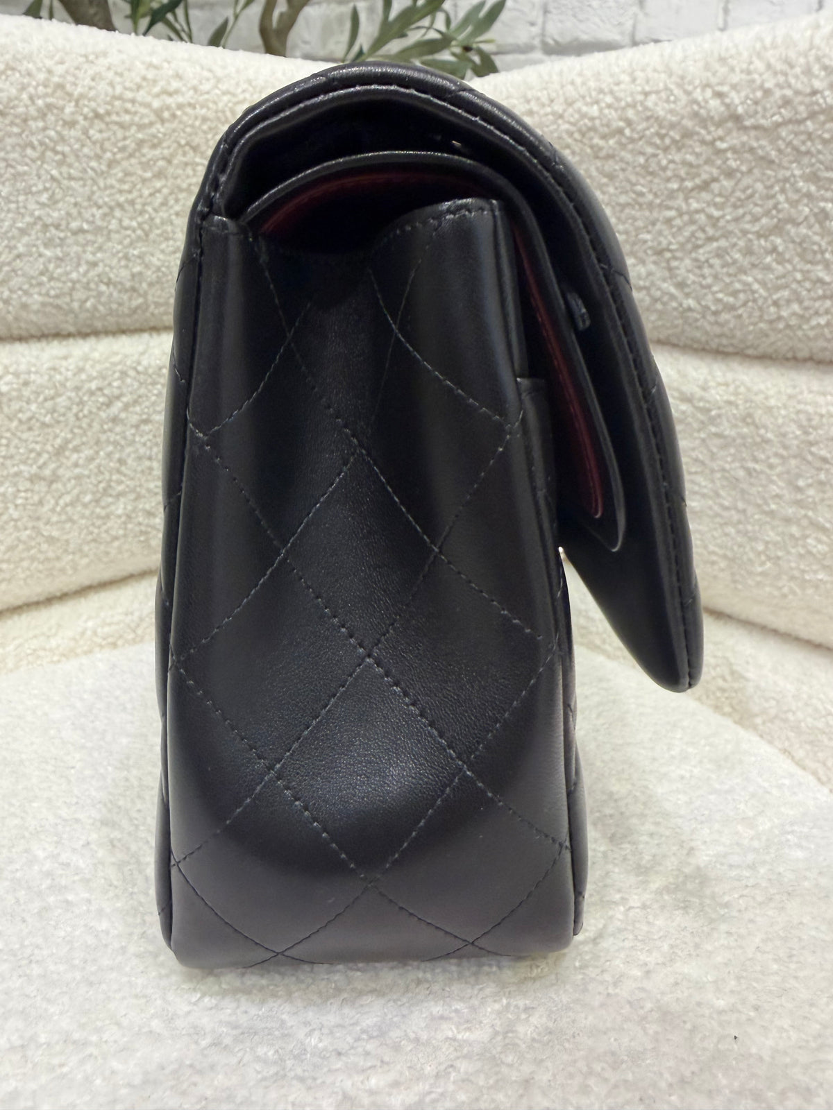 Chanel Classic Flap | Jumbo | Black Lambskin | Silver Hardware | Excellent