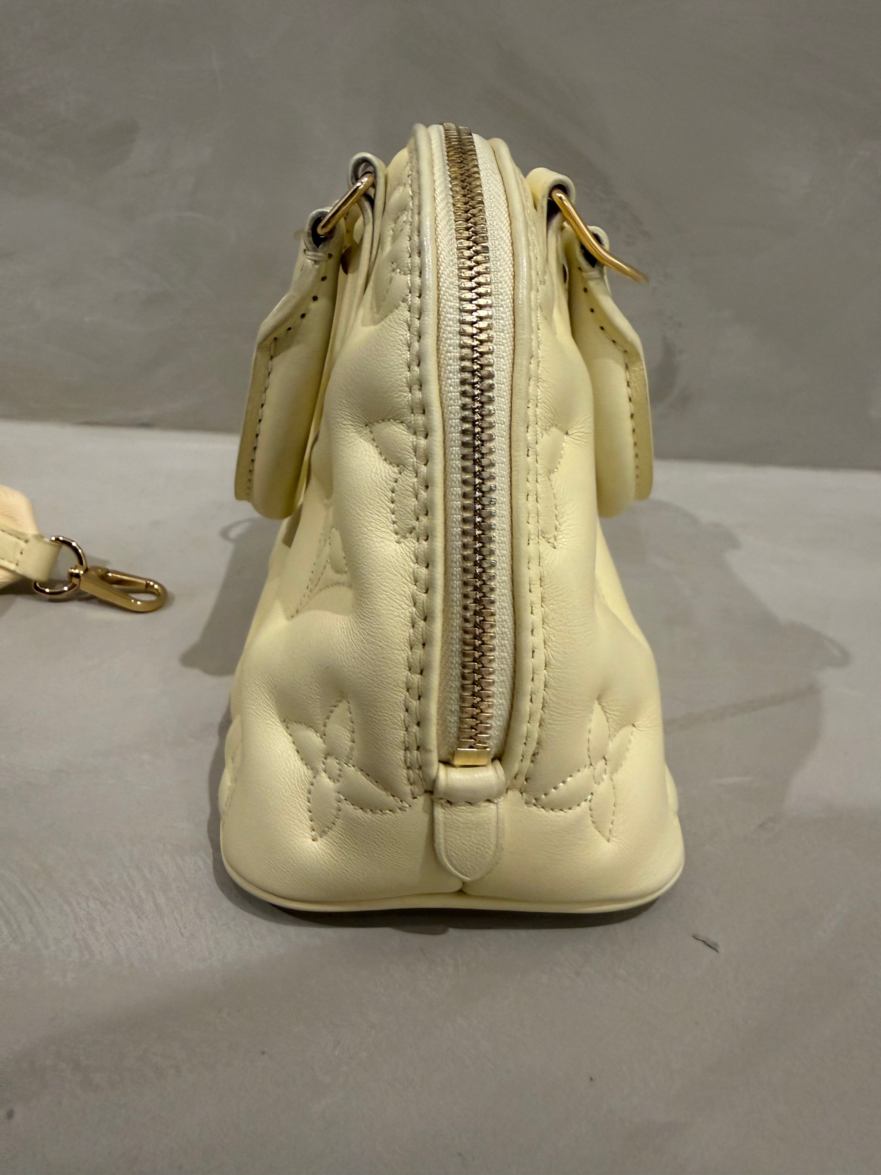 Louis Vuitton Alma Bubblegram Yellow Bubblegram Leather — Pre-Owned