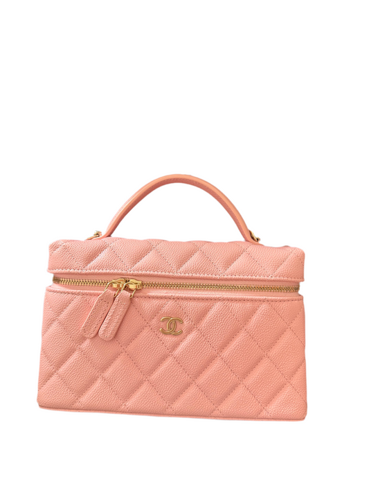 Chanel Vanity Case Bag Pink