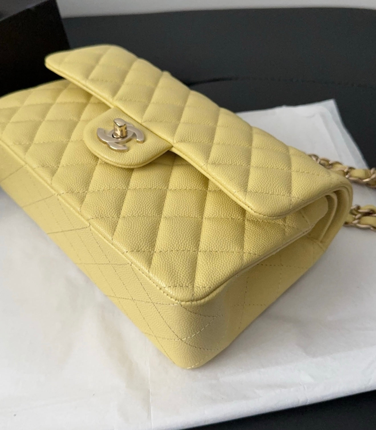 Chanel Small Classic Flap Yellow