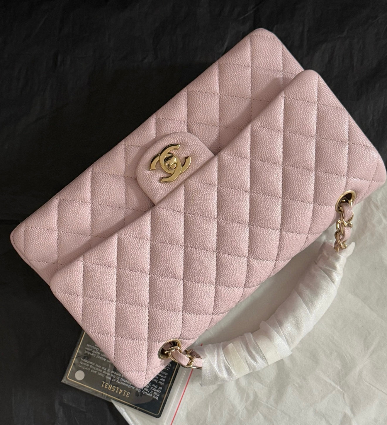Chanel Medium 21S Double Flap Pink