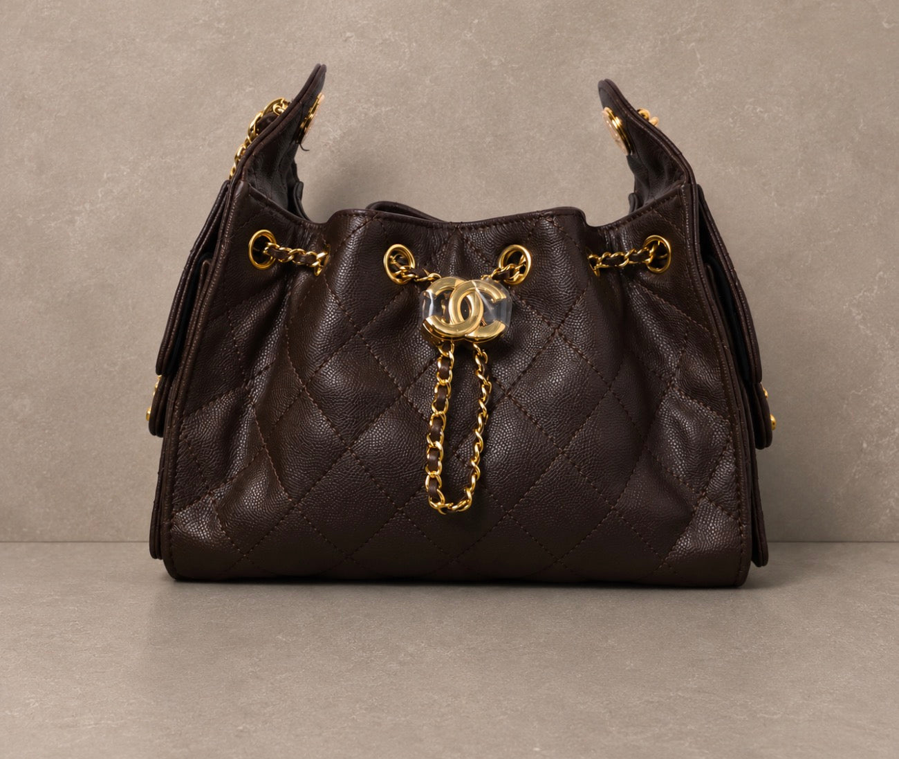 Chanel 25 Mini Brown Leather Bag