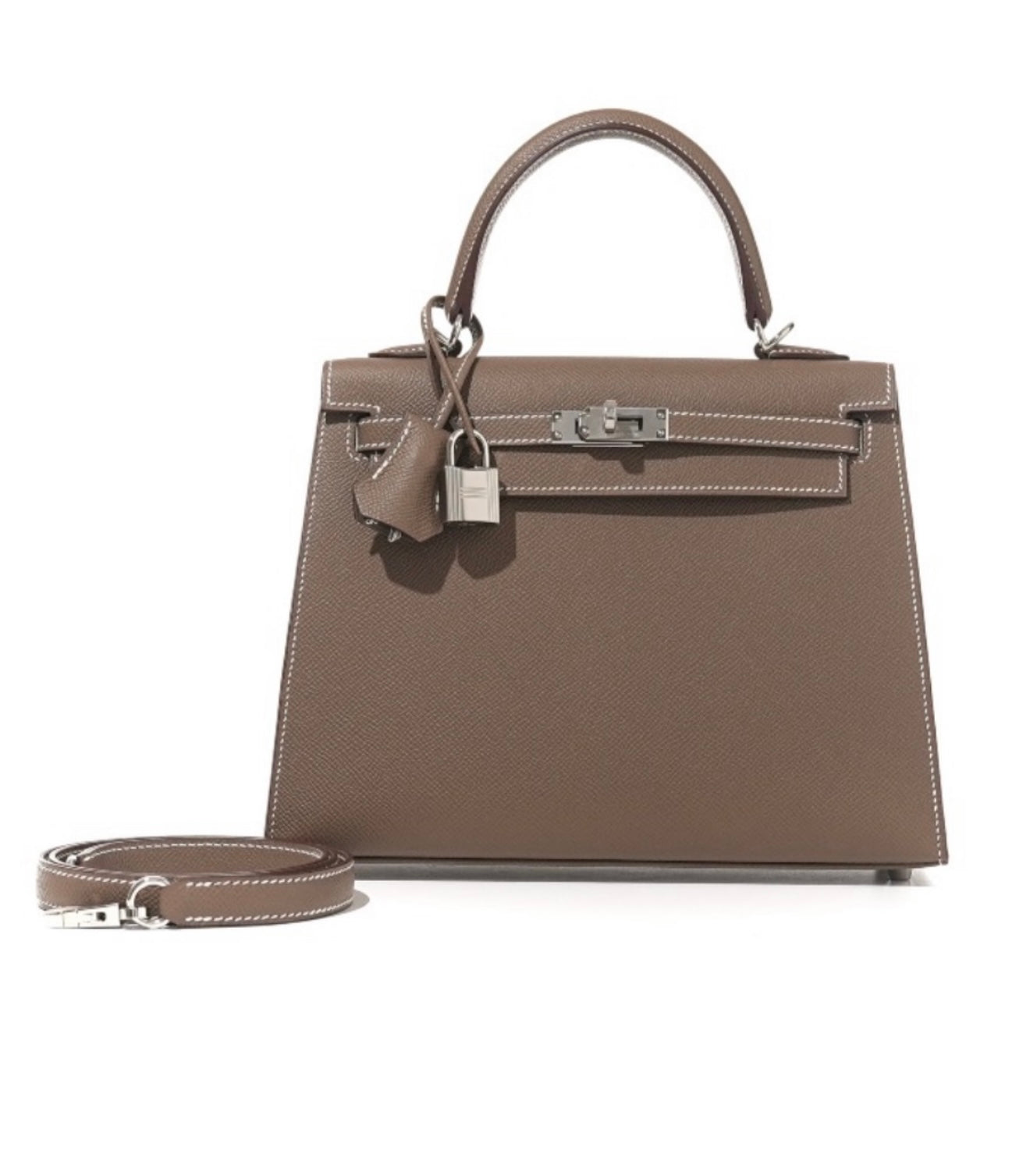 Hermes Kelly 25 Etoupe Sellier