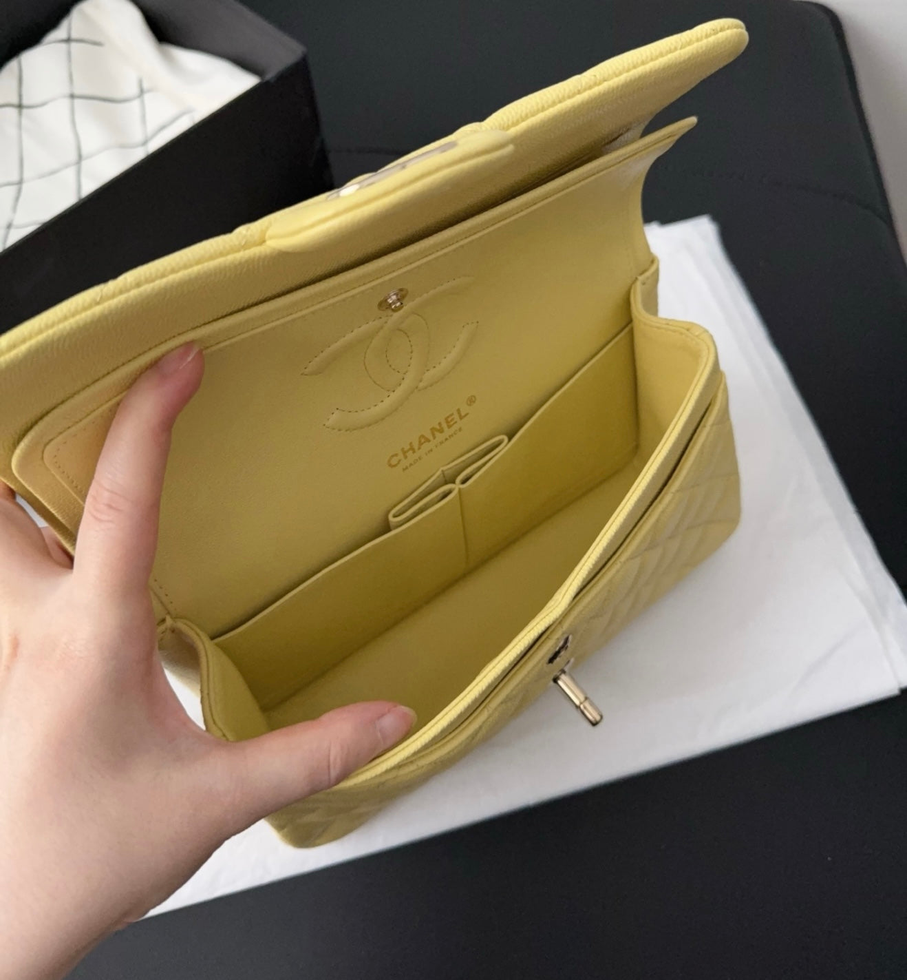 Chanel Small Classic Flap Yellow