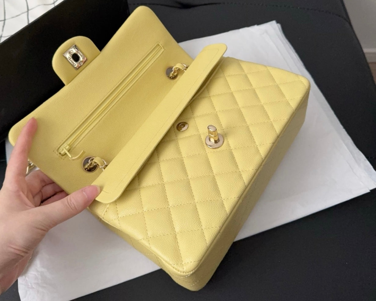Chanel Small Classic Flap Yellow