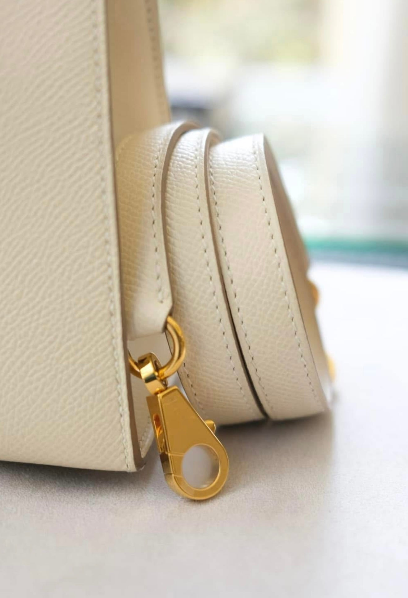 Hermes Kelly 25 Craie Sellier