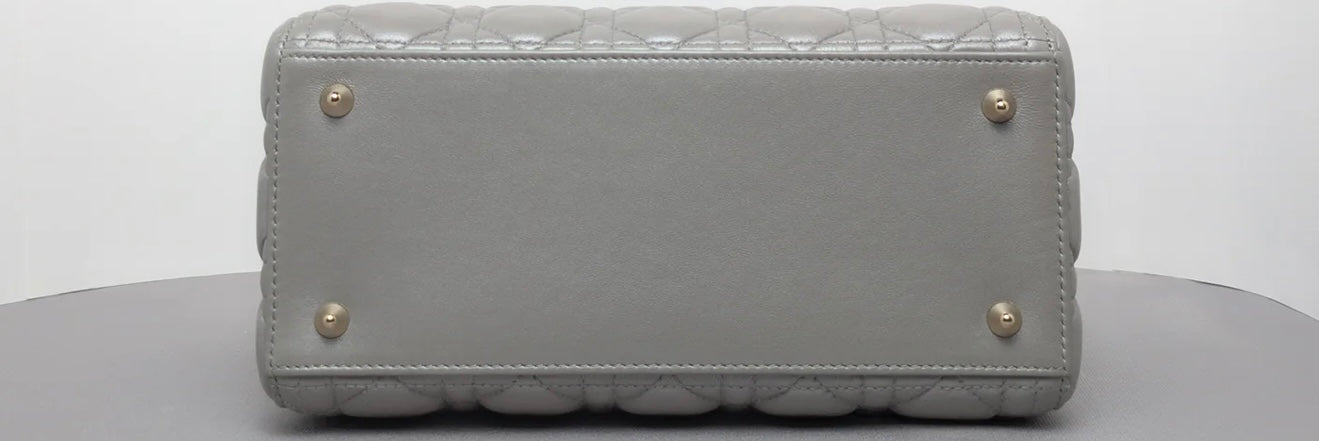 Dior Lady Dior Medium Bag Grey