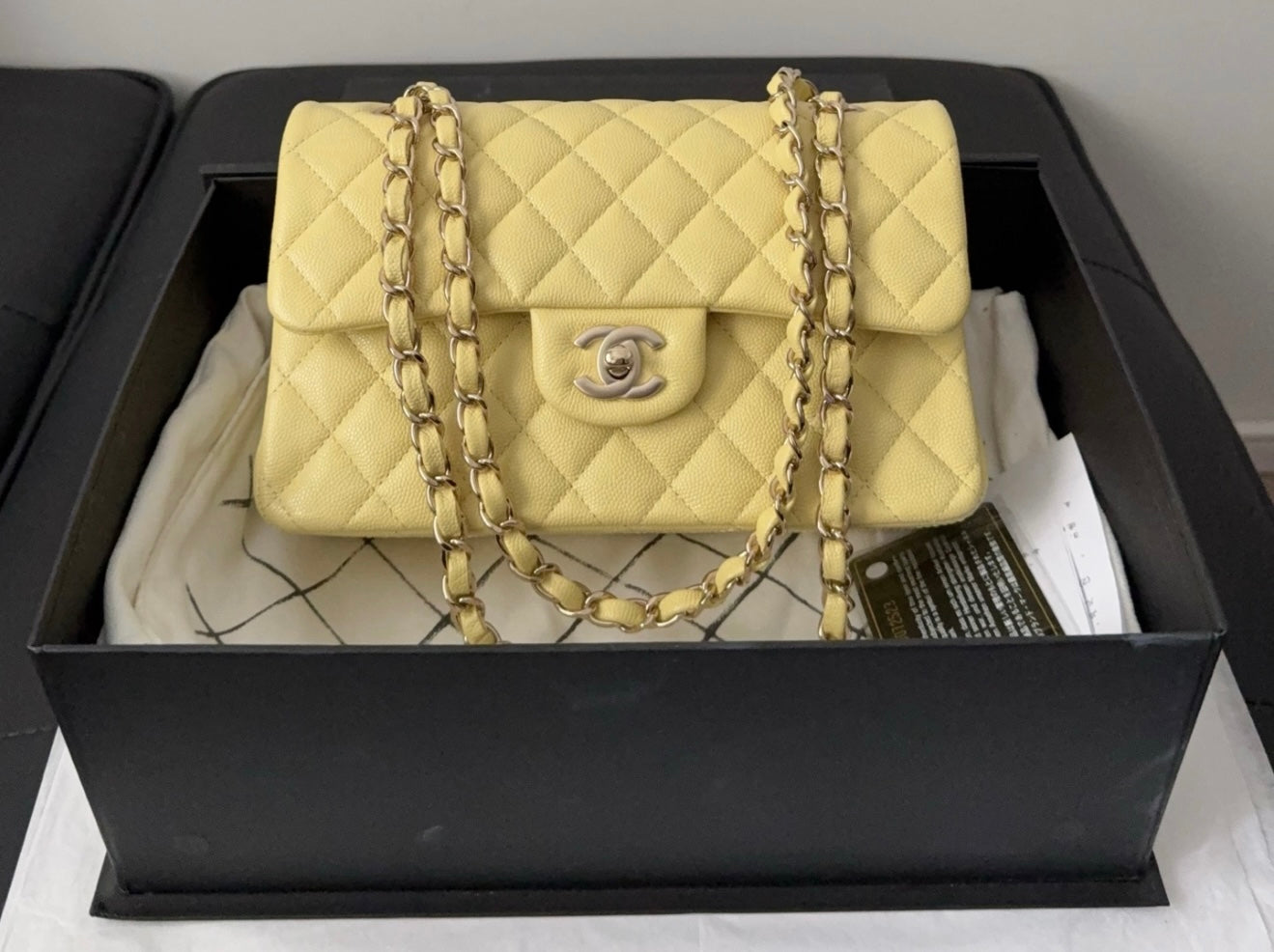 Chanel Small Classic Flap Yellow
