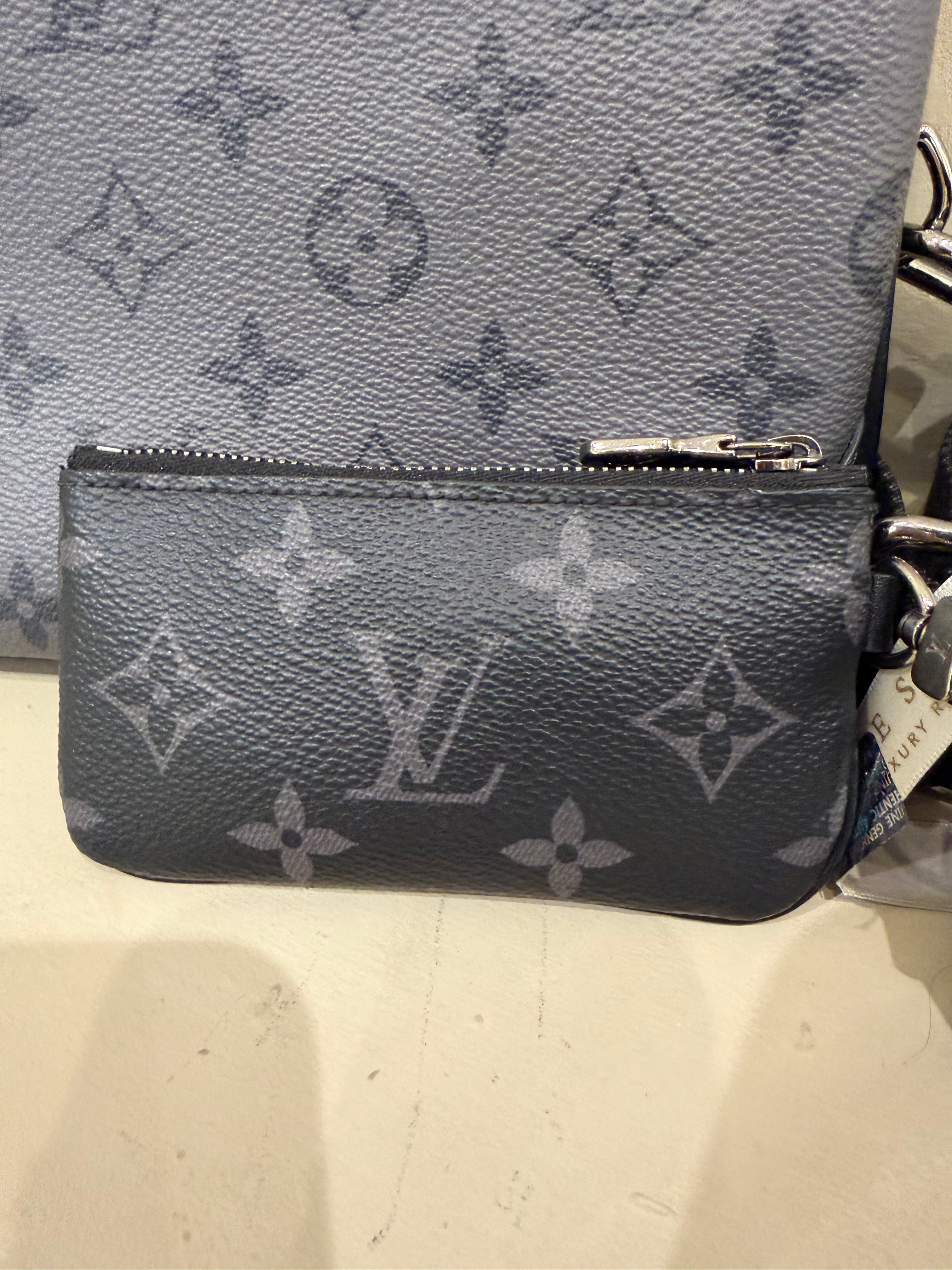Men's Monogram Eclipse Trio Messenger Bag Black