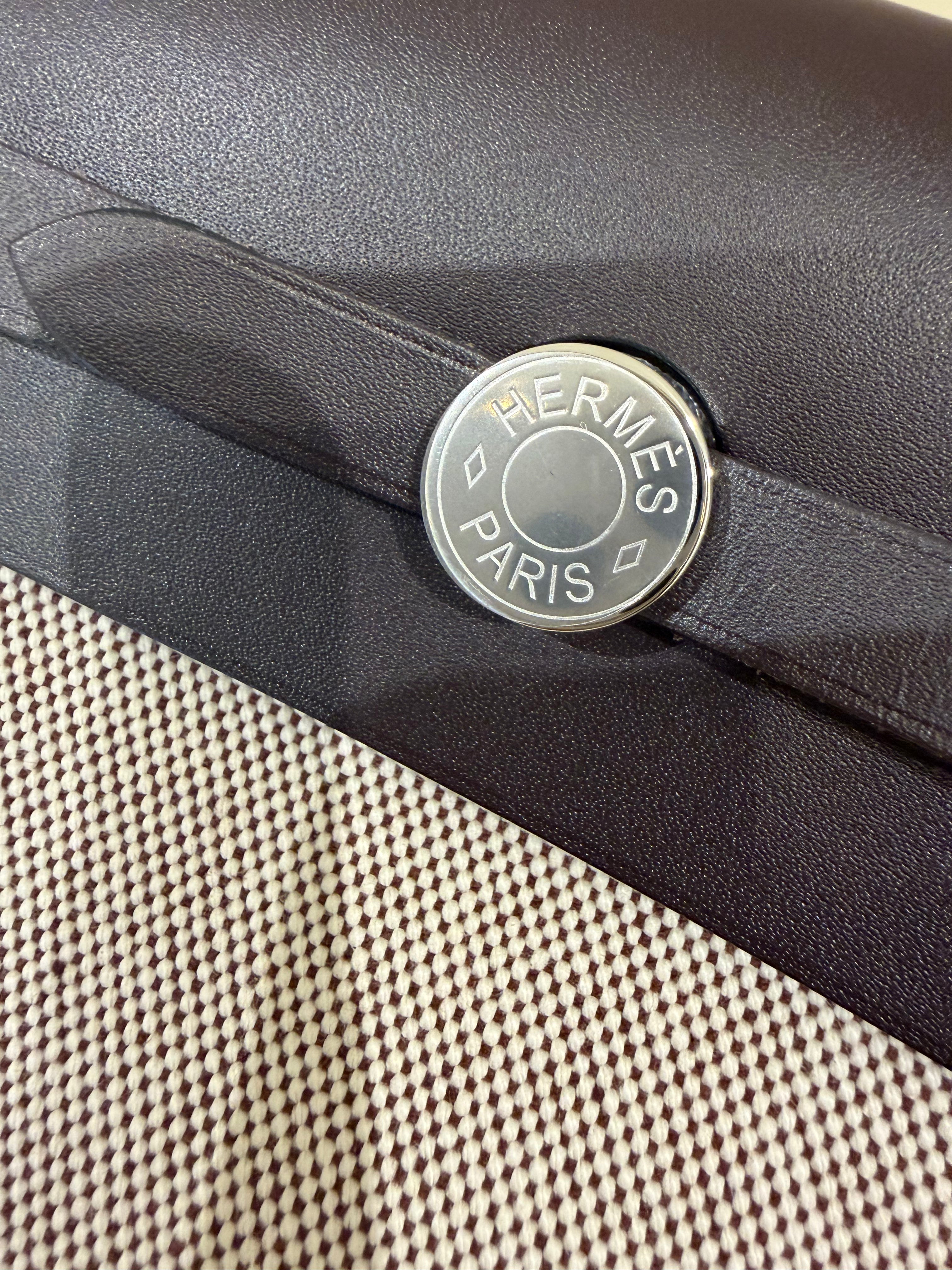 Hermès Mini Herbag 20 Ecru/Terre/Ebene | Palladium Hardware | Unused