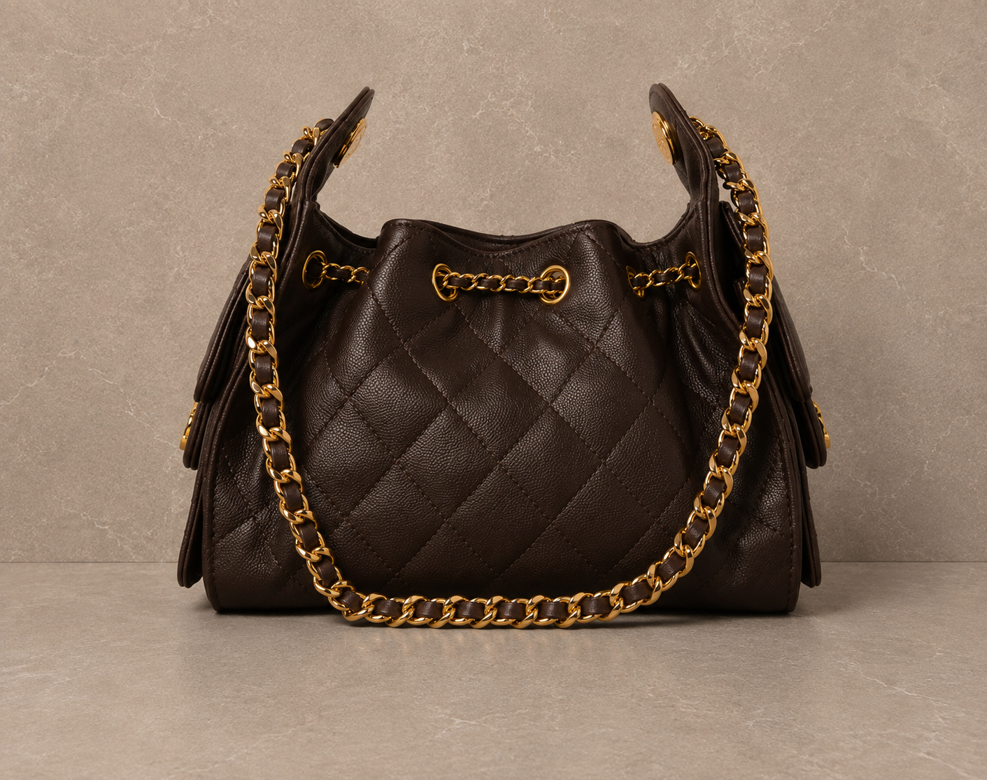 Chanel 25 Mini Brown Leather Bag