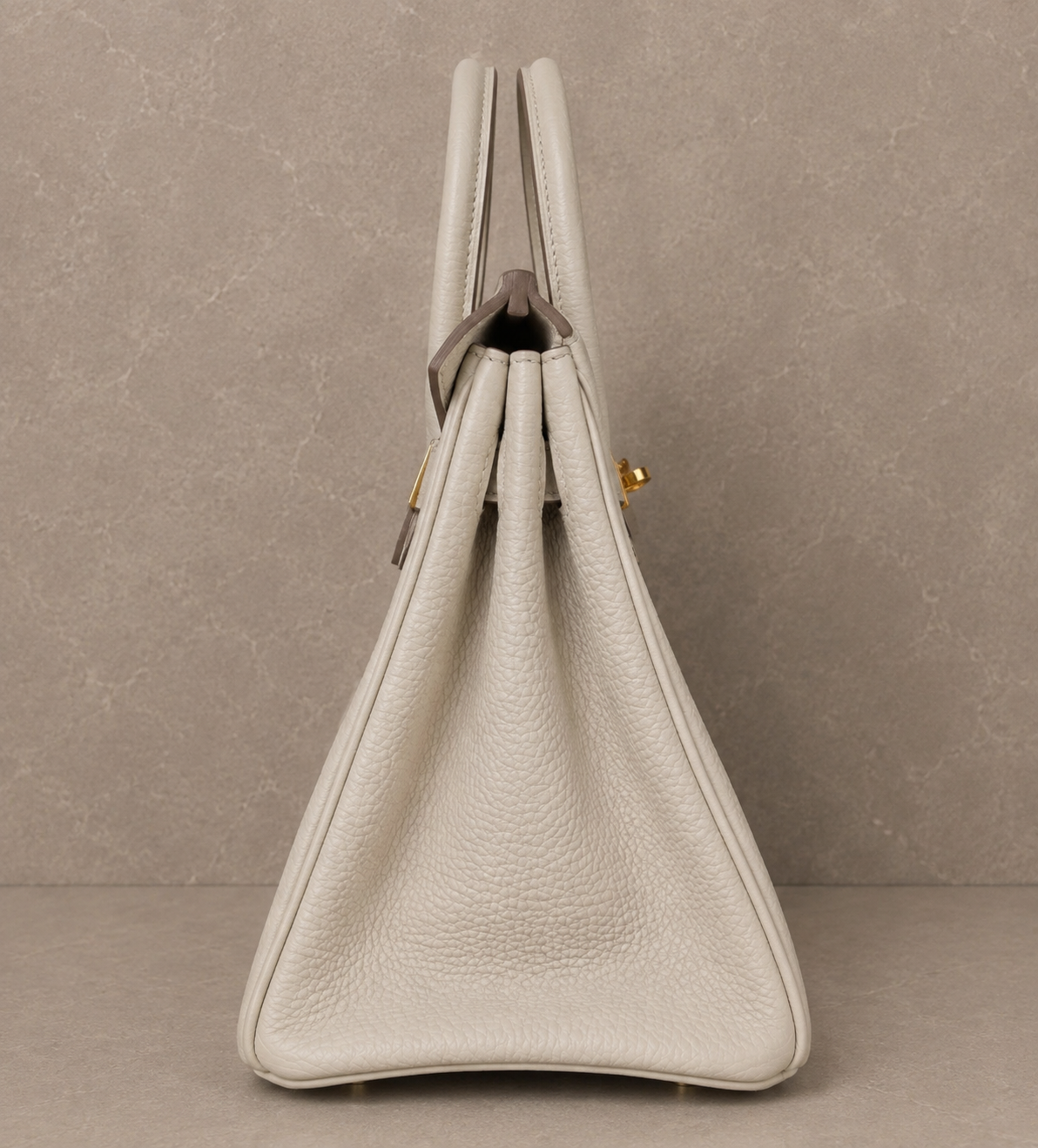 Hermes Birkin 25 Beton Togo Leather Bag