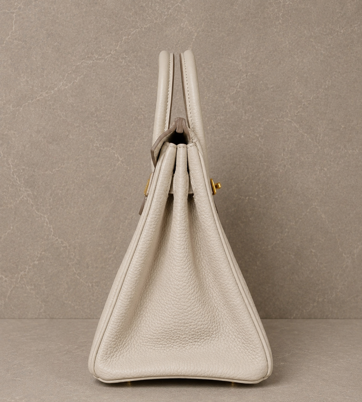 Hermes Birkin 25 Beton Togo Leather Bag