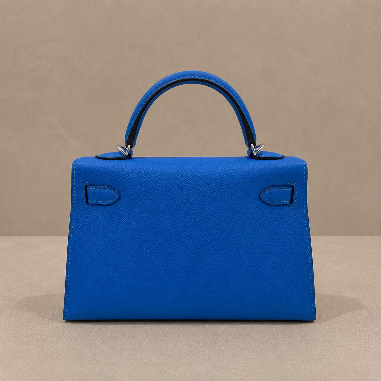 Hermès Mini Kelly II | 20cm | Bleu Hydra | Epsom | Electrum Hardware | Unused