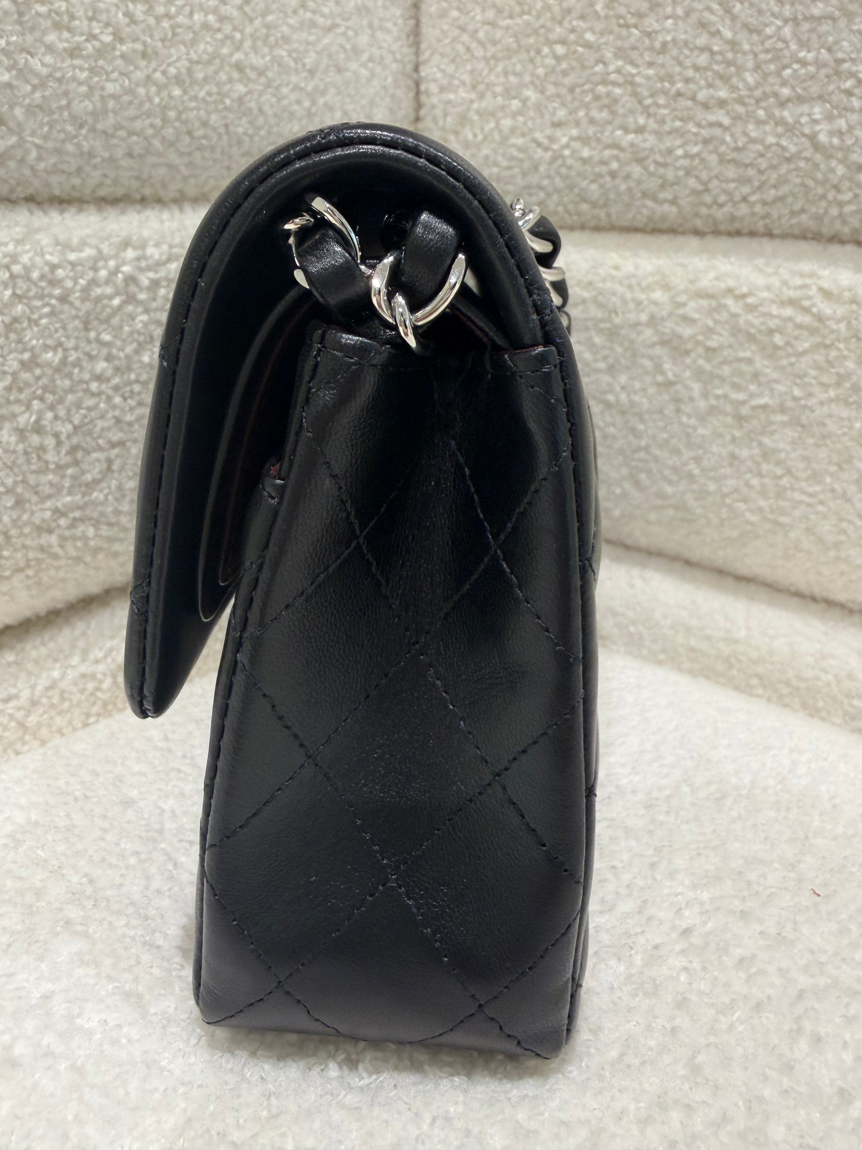 Chanel Classic Flap Small | Lambskin | Microchipped | Box & Dust Bag | Pristine