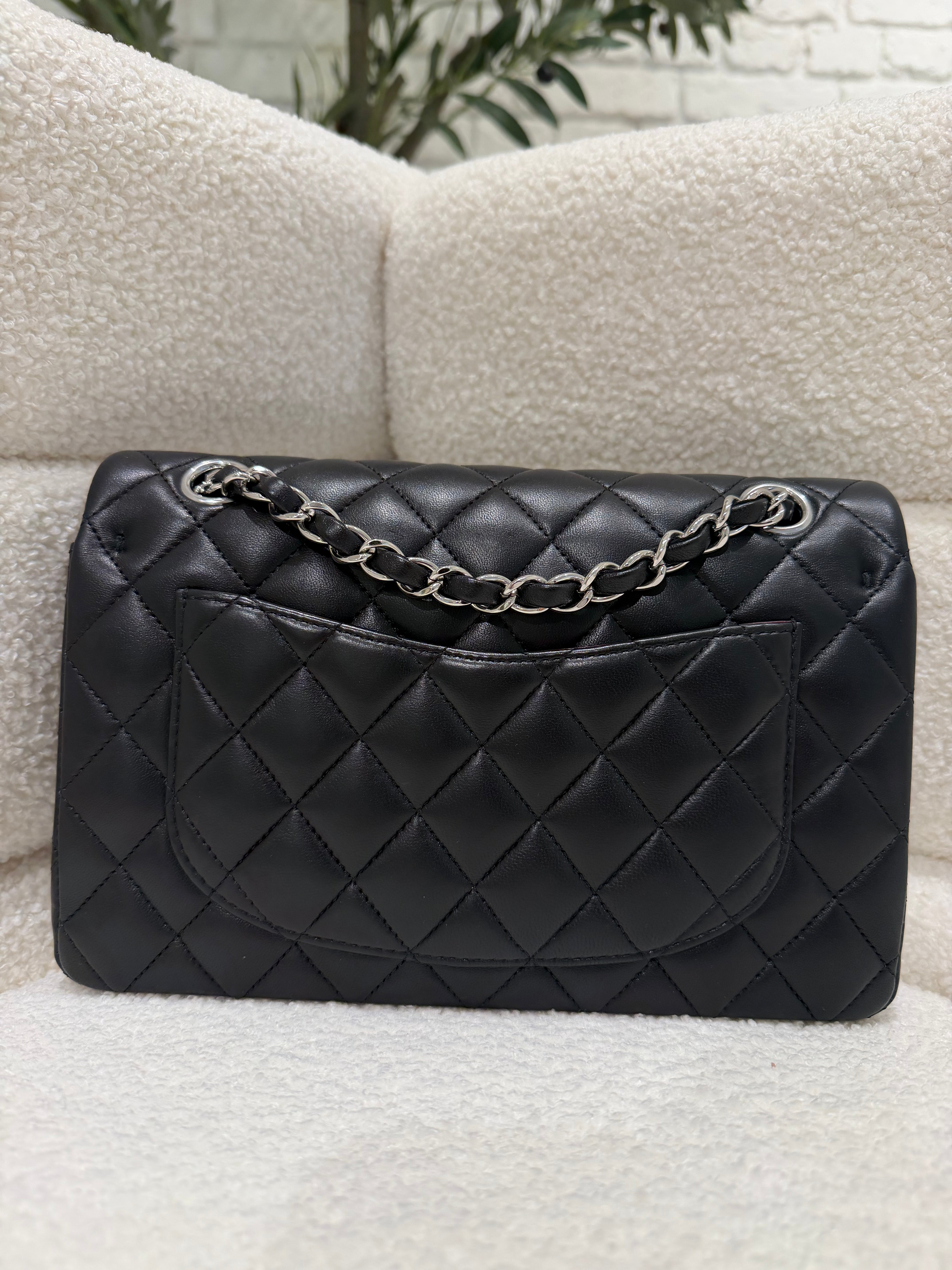 Chanel Classic Flap Small | Lambskin | Microchipped | Box & Dust Bag | Pristine