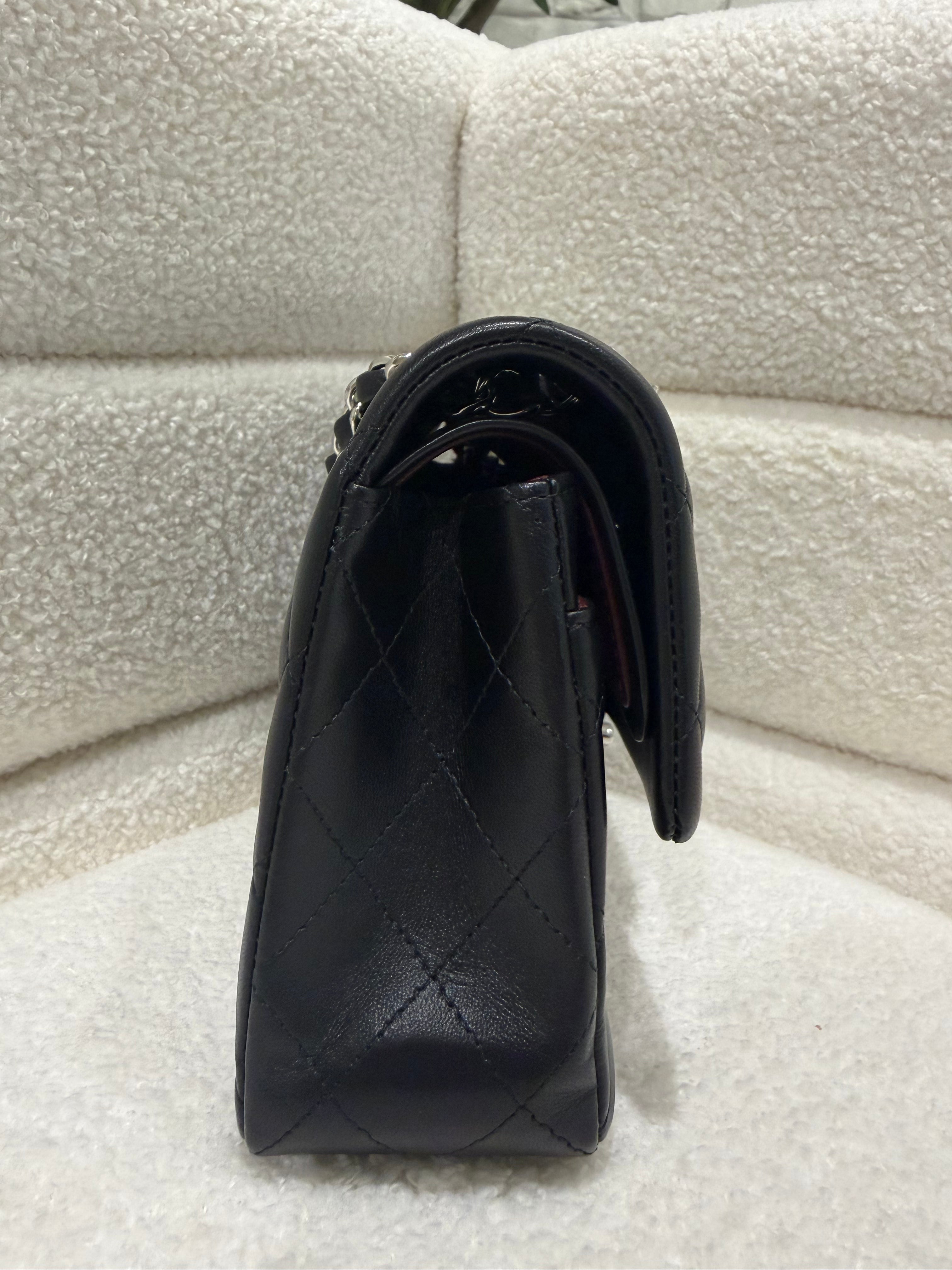 Chanel Classic Flap Small | Lambskin | Microchipped | Box & Dust Bag | Pristine
