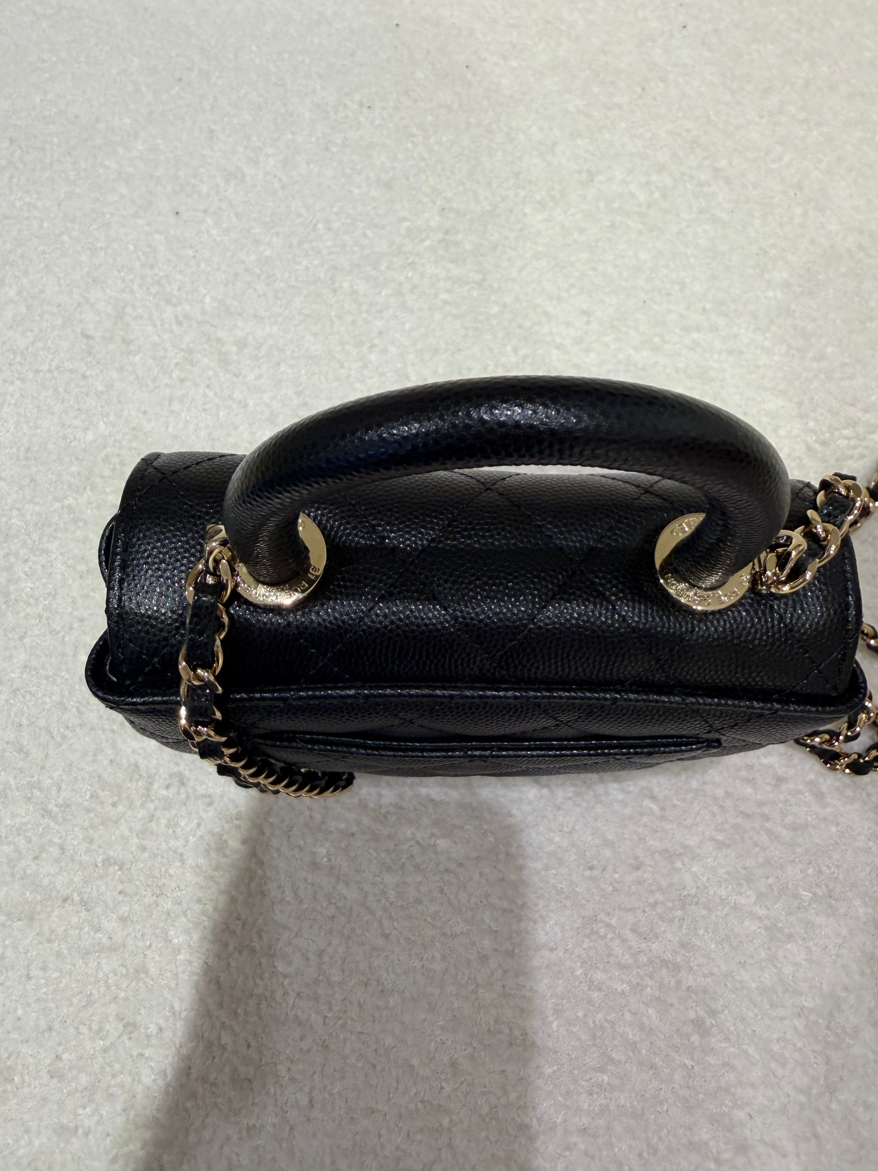 Chanel Coco Handle | Nano | Black Caviar | Gold Hardware | Pristine