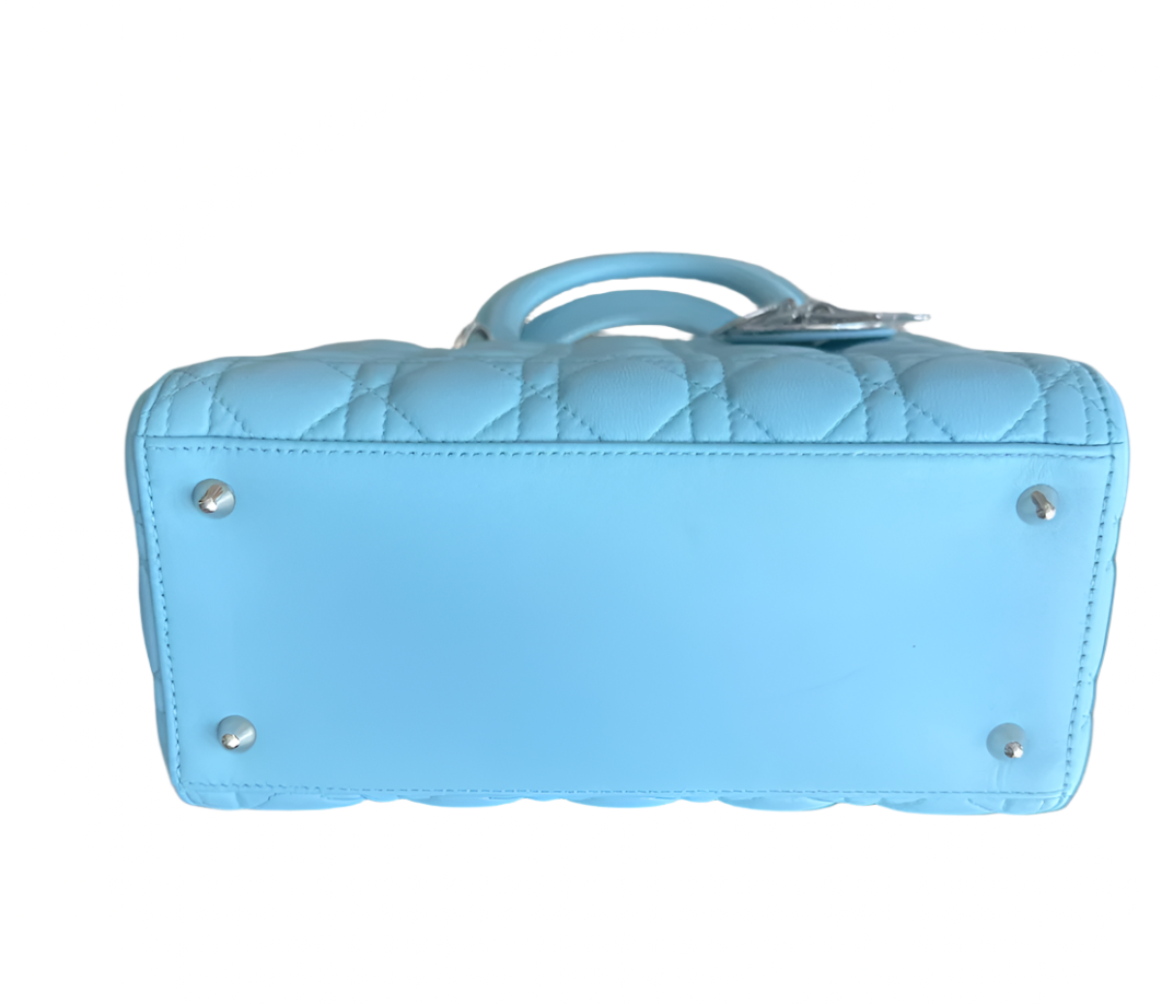 Lady Dior Medium Blue Bag