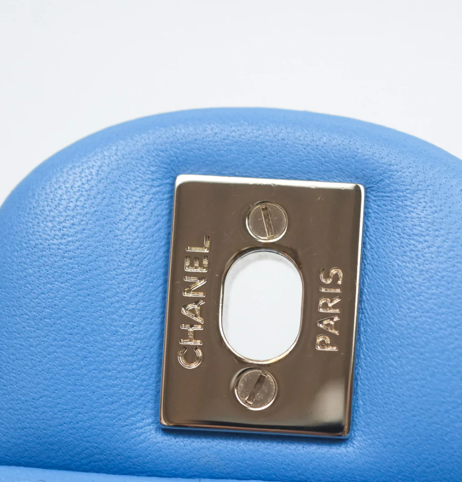 Chanel Mini Top Handle Blue