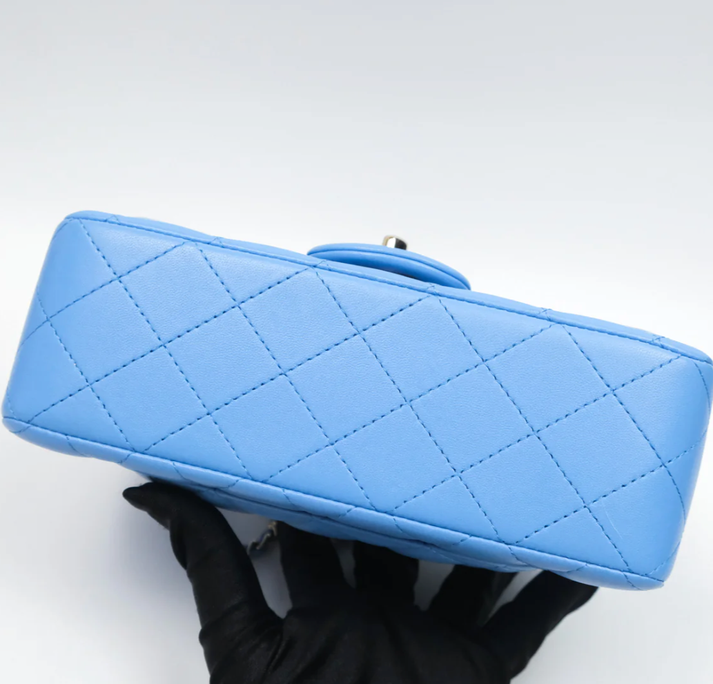 Chanel Mini Top Handle Blue