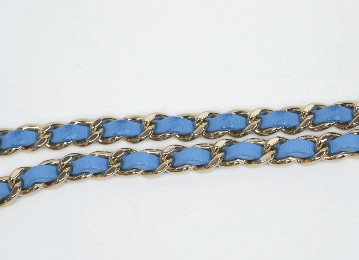 Chanel Mini Top Handle Blue
