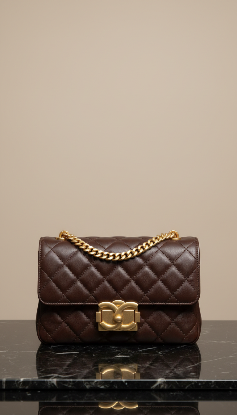 Quilted Lambskin Flap Bag