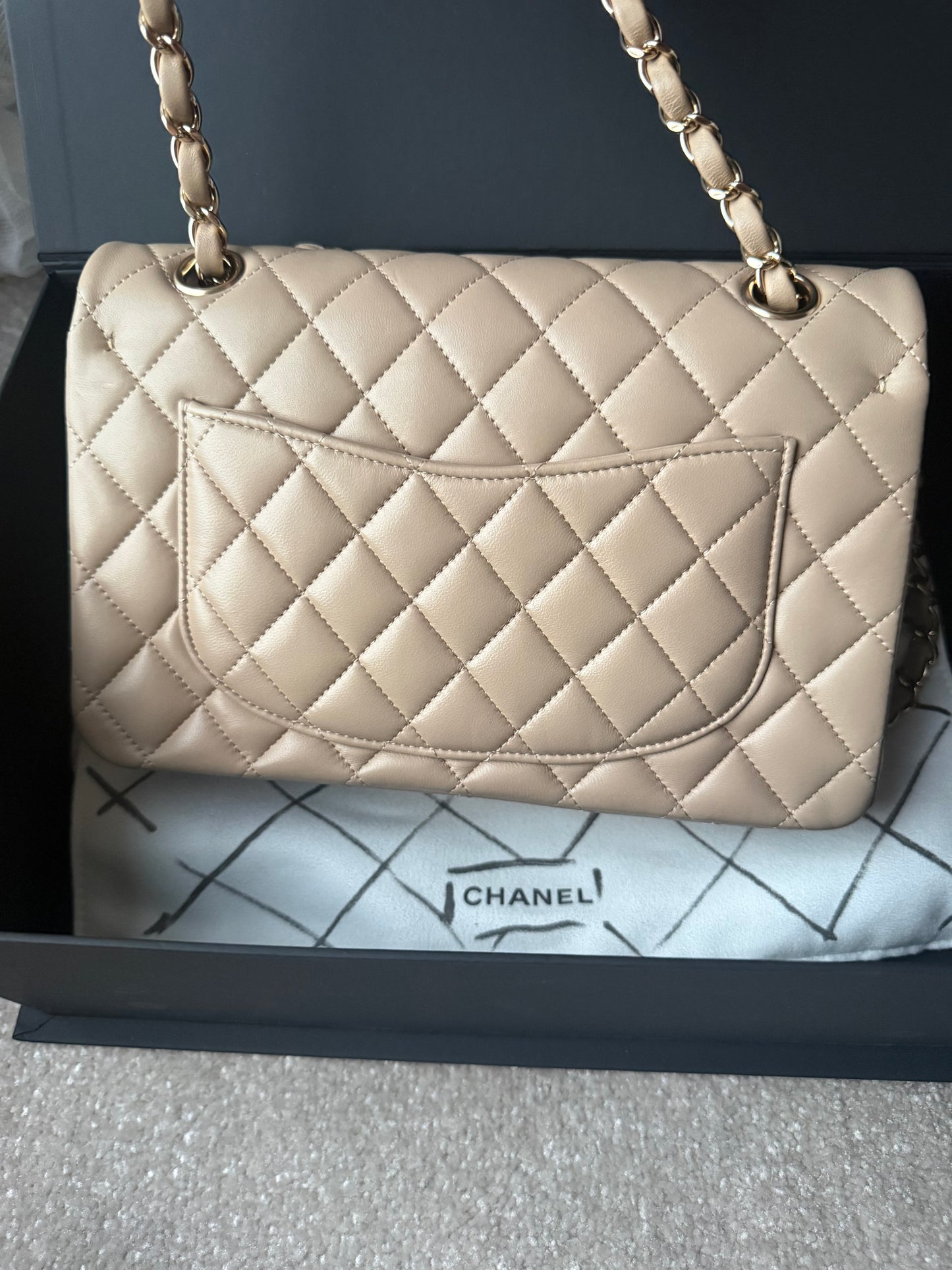 Chanel Small Classic Flap Beige