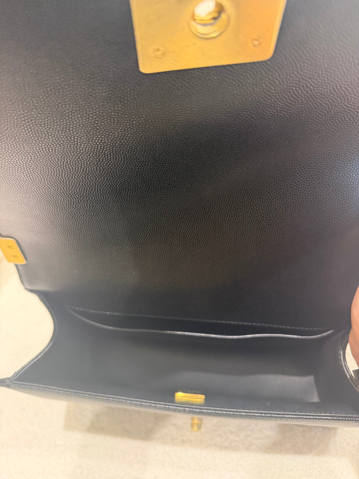 Chanel Boy Bag Medium | Caviar | Gold Hardware | Microchipped | Pristine